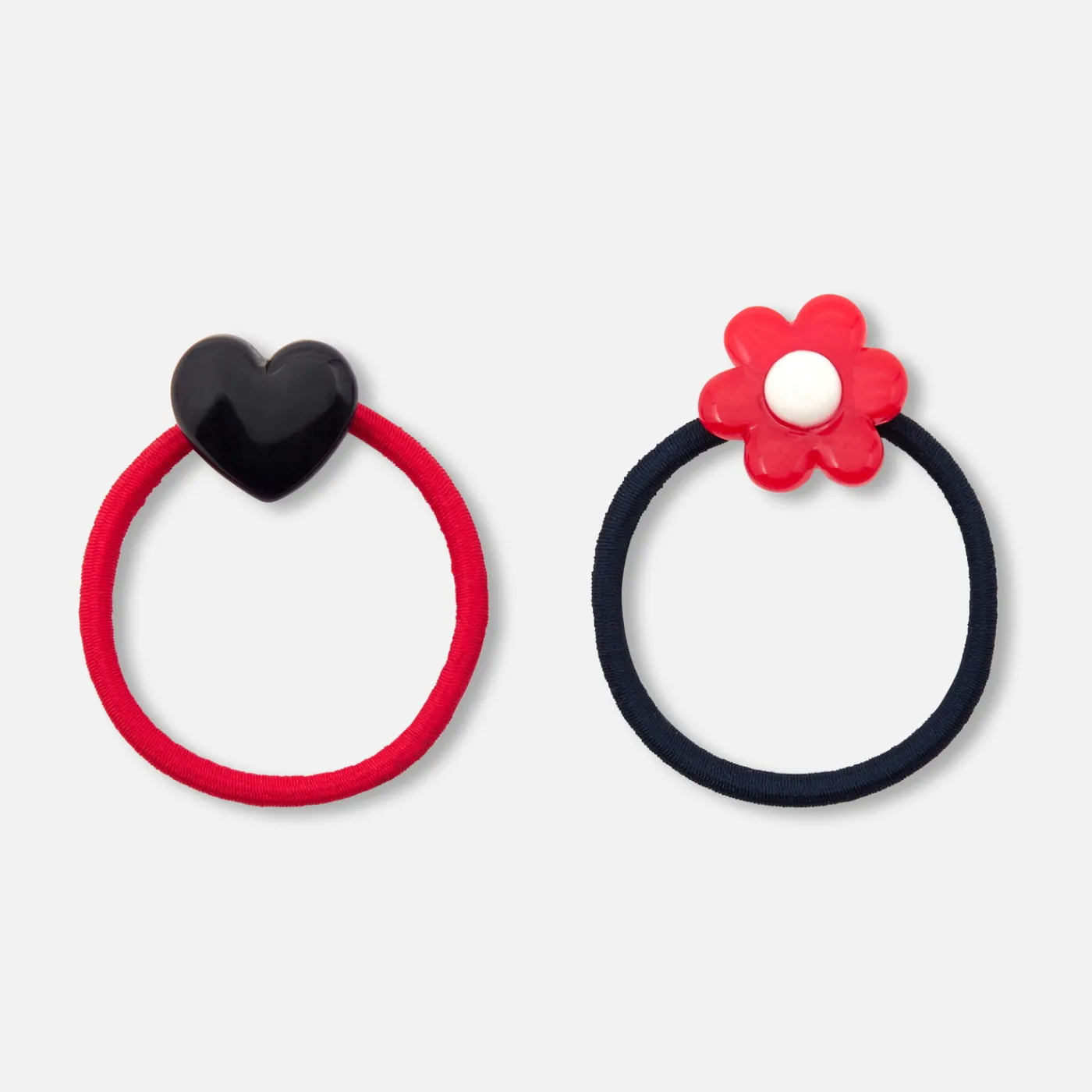 Hair Accessories|Accessories-Jacadi Girl pair of elastic bands Red/Navy