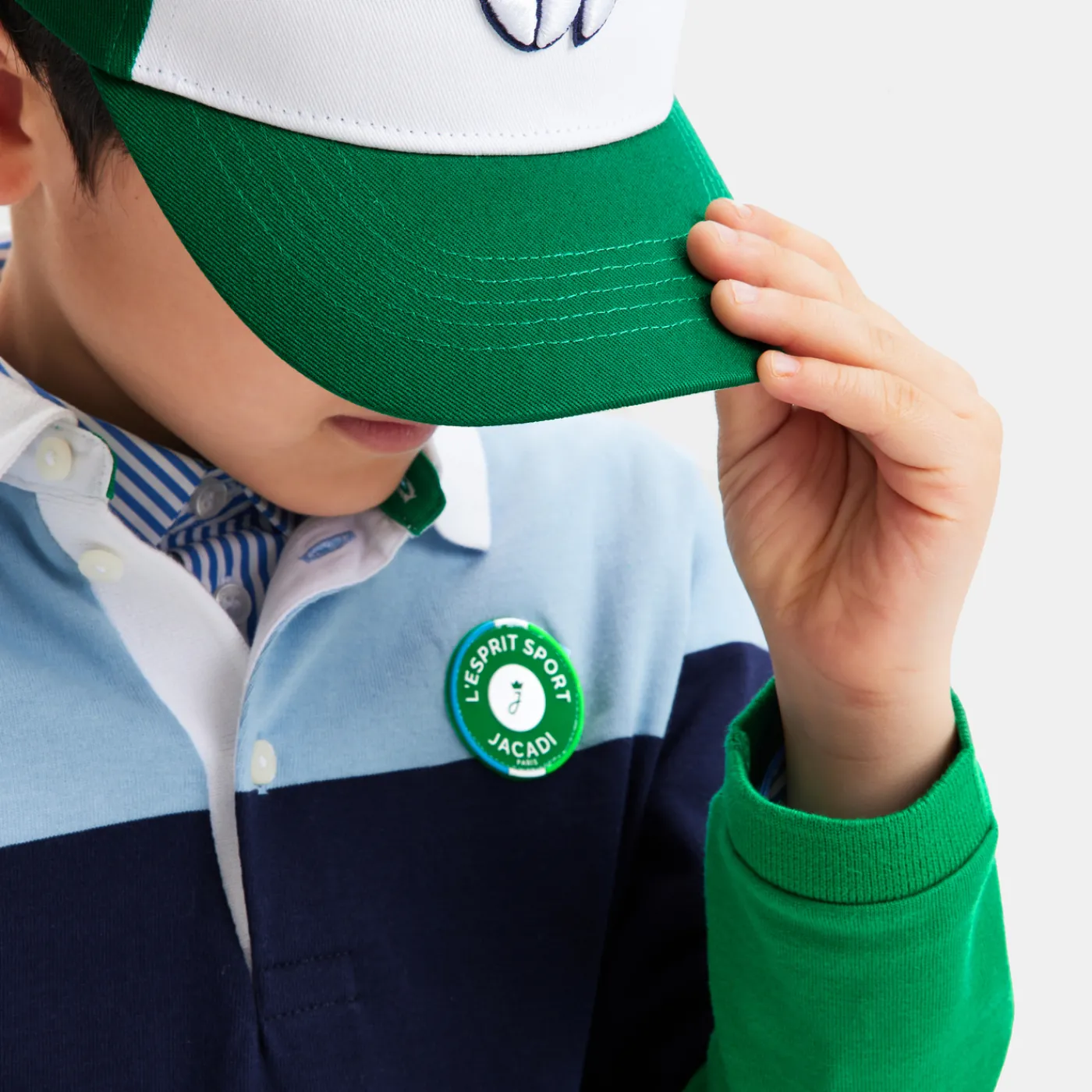Other Accessories|Hats And Caps-Jacadi Boy cap White/Green