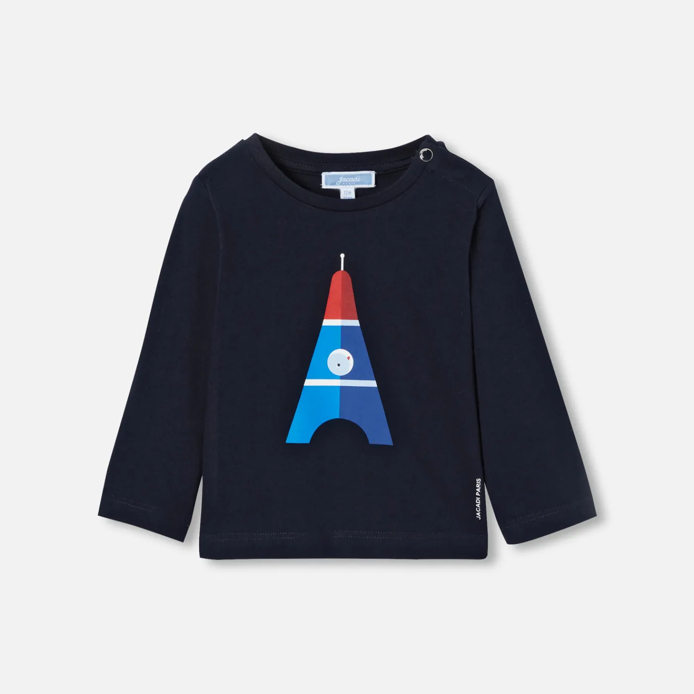 Polos And T-Shirts-Jacadi Baby boy long sleeve T-shirt Jacadi Navy