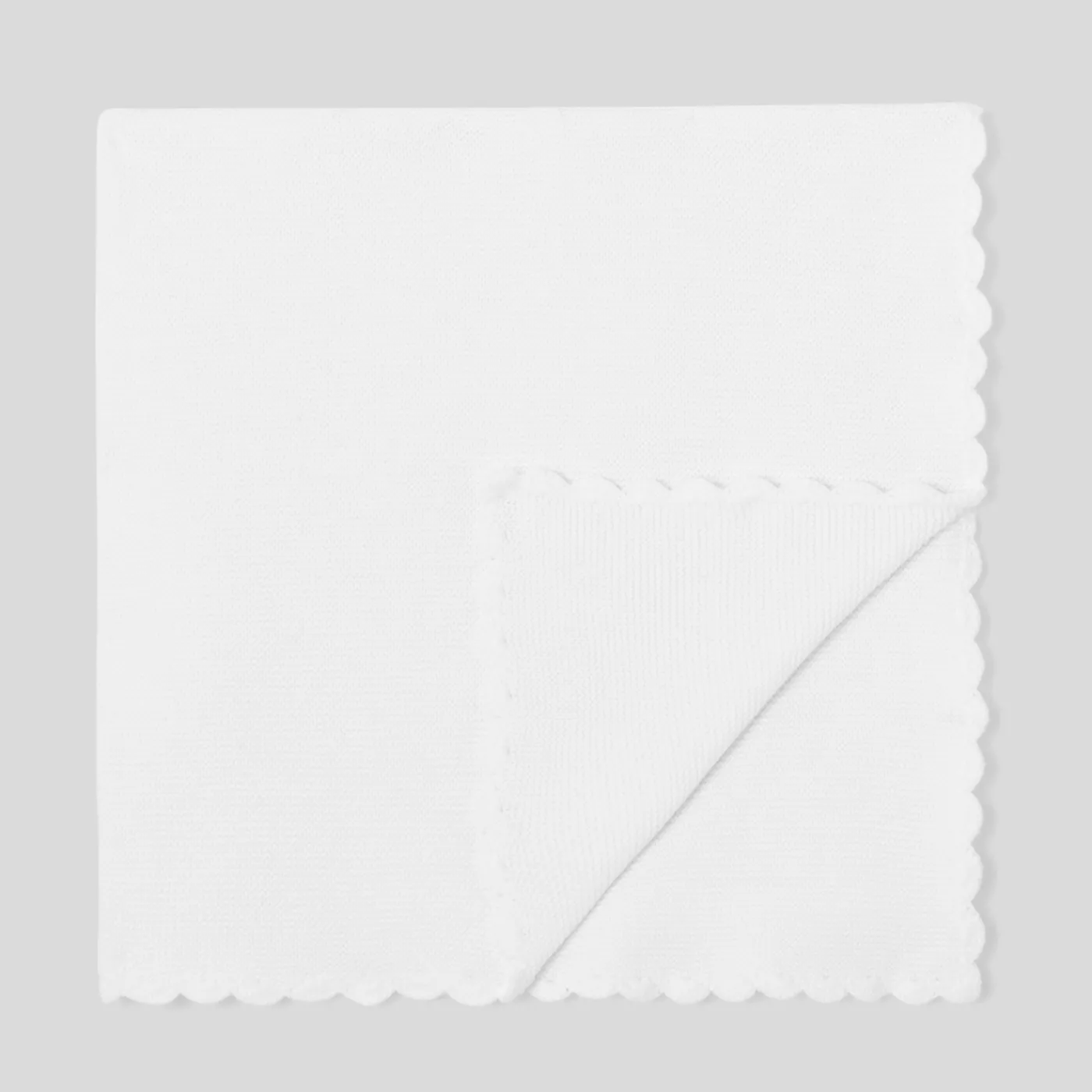 Sleeping Bags And Blankets|Sleeping Bags And Blankets-Jacadi Scalloped blanket Jacadi White