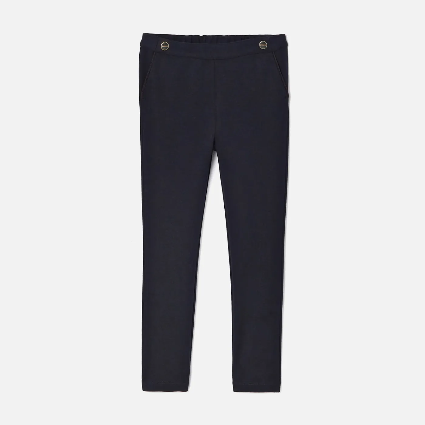 Pants And Sweatpants-Jacadi Girl Milano knit pants Jacadi Navy