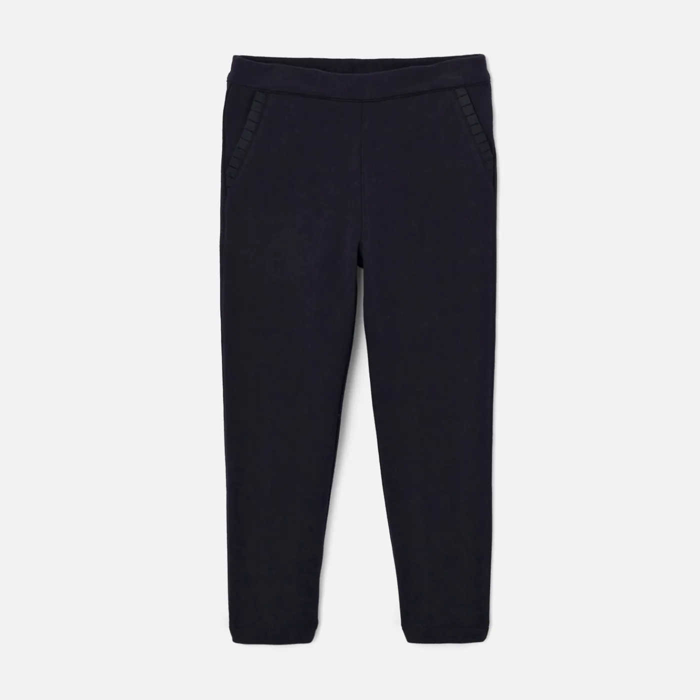 Pants And Sweatpants-Jacadi Girl fleece pants Jacadi Navy