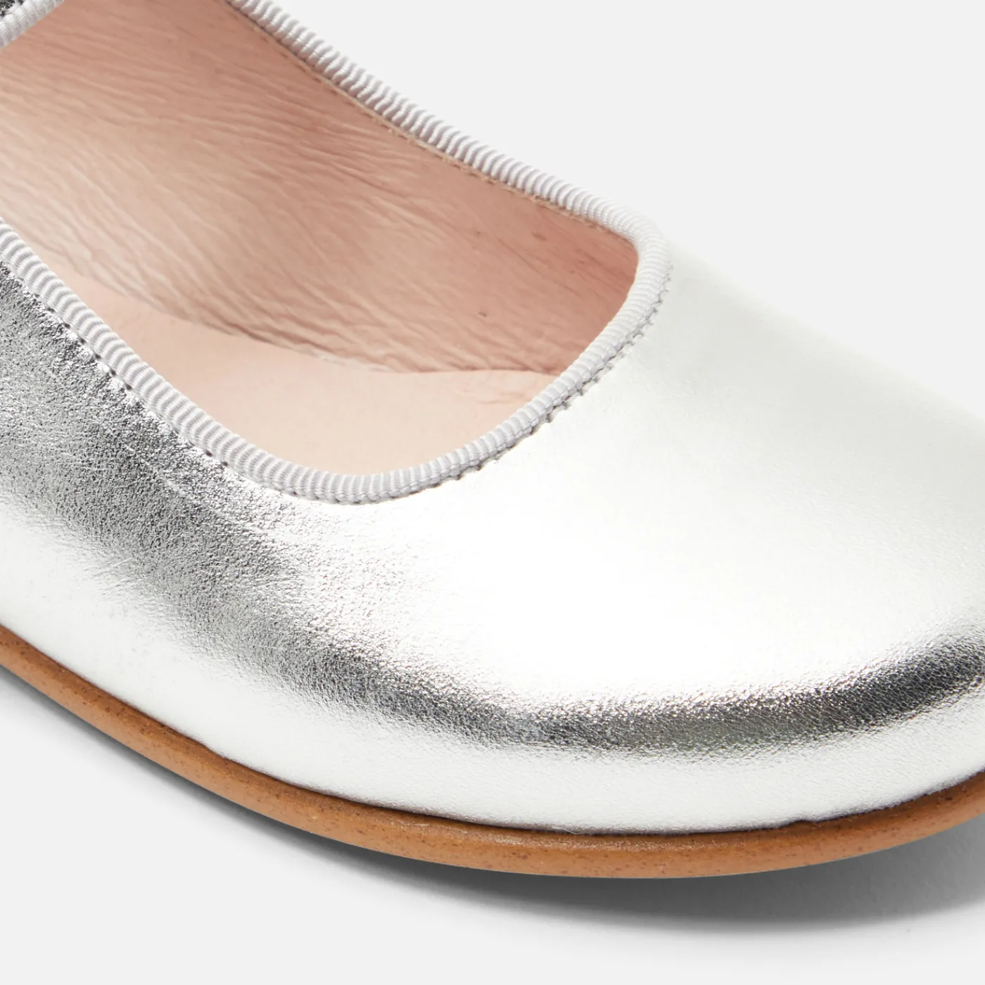 Mary Janes, T-Straps And Ballet Flats-Jacadi Girl glazed leather Mary Janes Silver