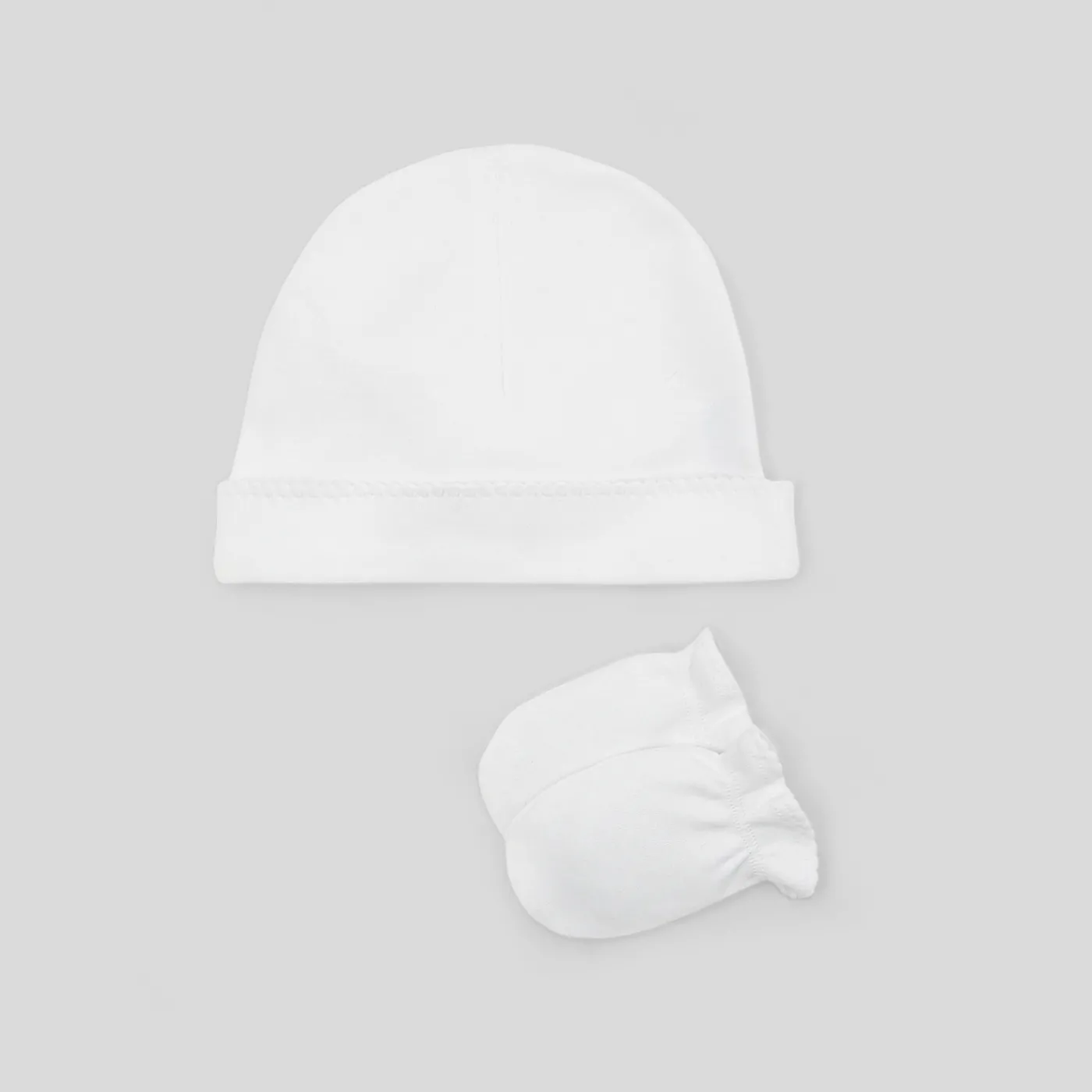 Other Accessories|Beanies Scarves And Gloves-Jacadi Baby hat and mittens set Jacadi White