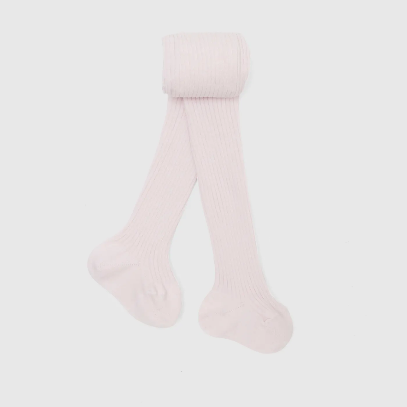 Tights, Socks And Booties|Accessories-Jacadi Baby girl ribbed tights Jacadi pale Pink
