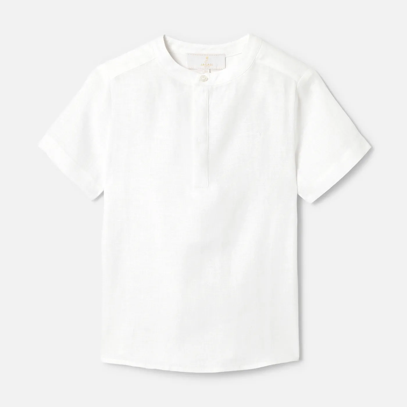 Shirts-Jacadi Boy short-sleeved shirt Jacadi White