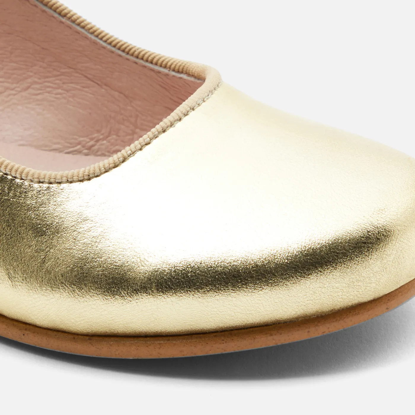 Mary Janes, T-Straps And Ballet Flats-Jacadi Girl glazed leather Mary Janes Yellow gold