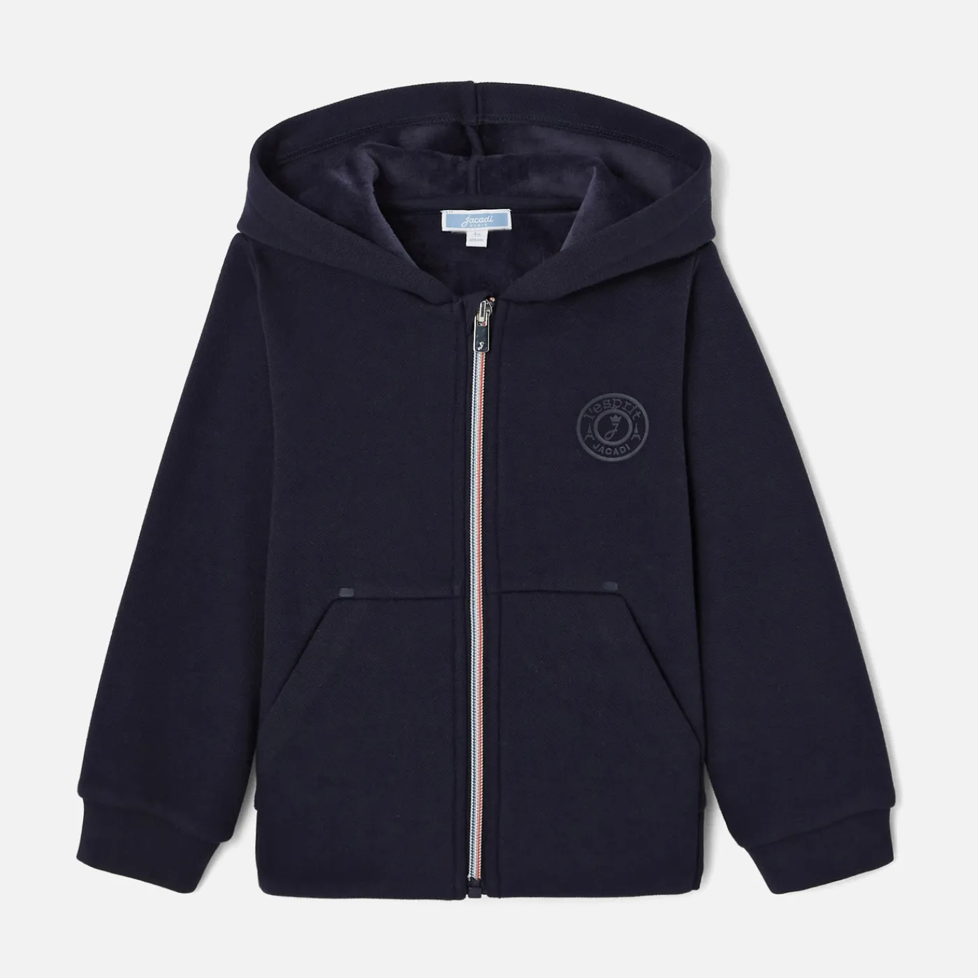 Sweaters, Sweatshirts And Cardigans-Jacadi Boy zip-up sweatshirt Jacadi Navy