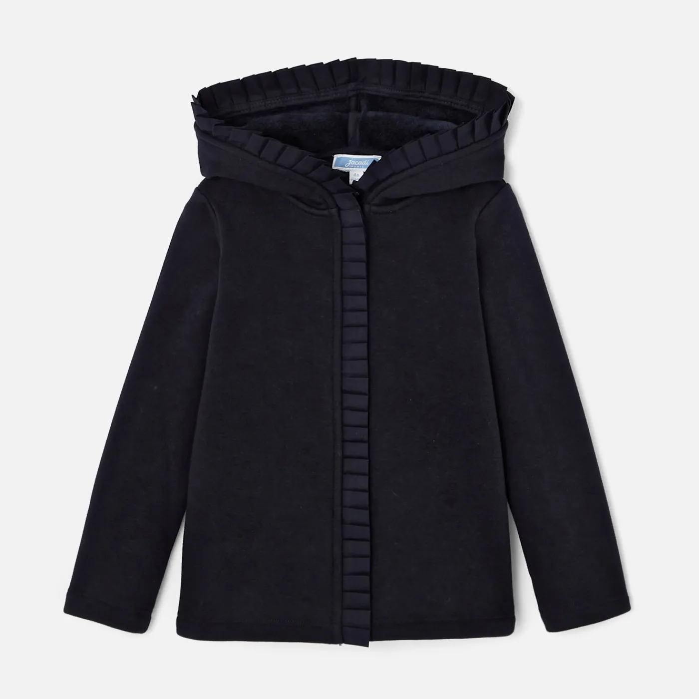 Cardigans, Sweaters And Sweatshirts-Jacadi Girl zip-up sweatshirt Jacadi Navy