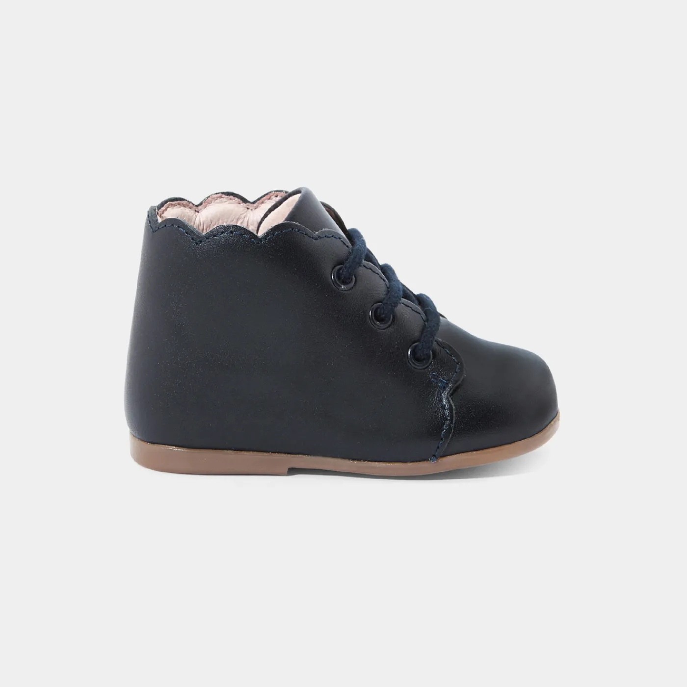 Ankle & Lined Boots-Jacadi Baby girl first ankle boots Jacadi Navy