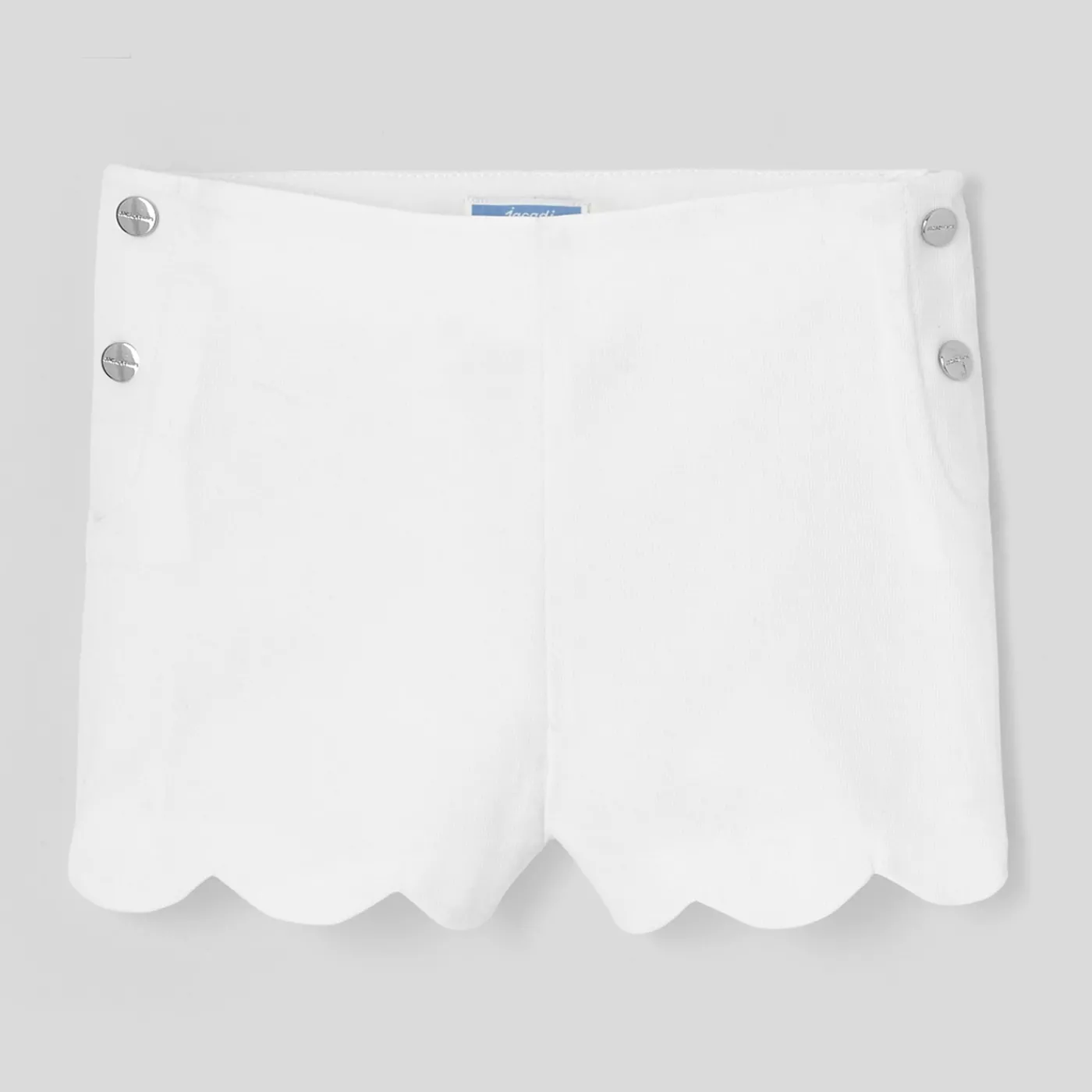 Shorts And Rompers-Jacadi Girl cotton piqué shorts Jacadi White