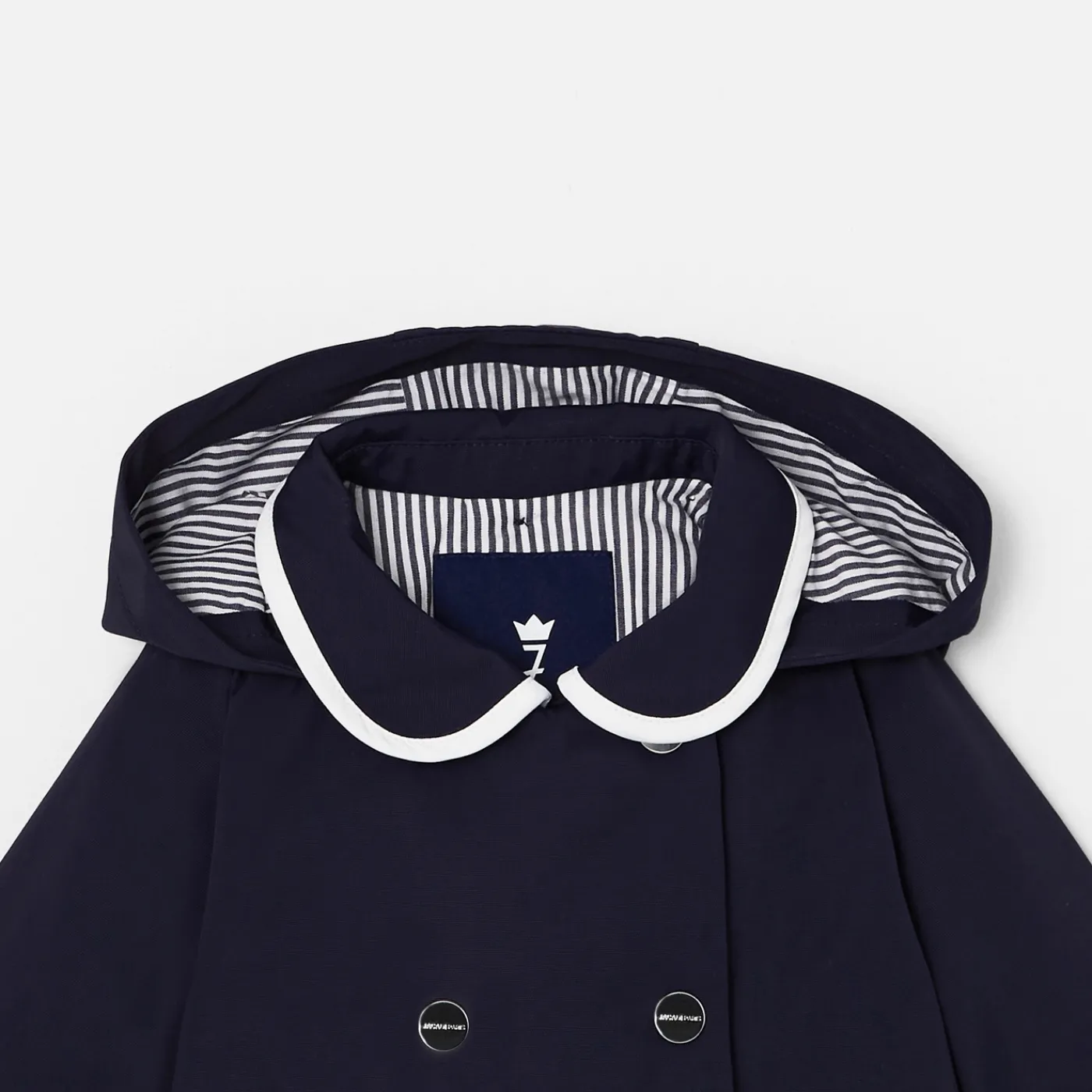 Coats And Outerwear|Toddler Coats & Puffer Jackets-Jacadi Baby girl Spring coat Jacadi Navy
