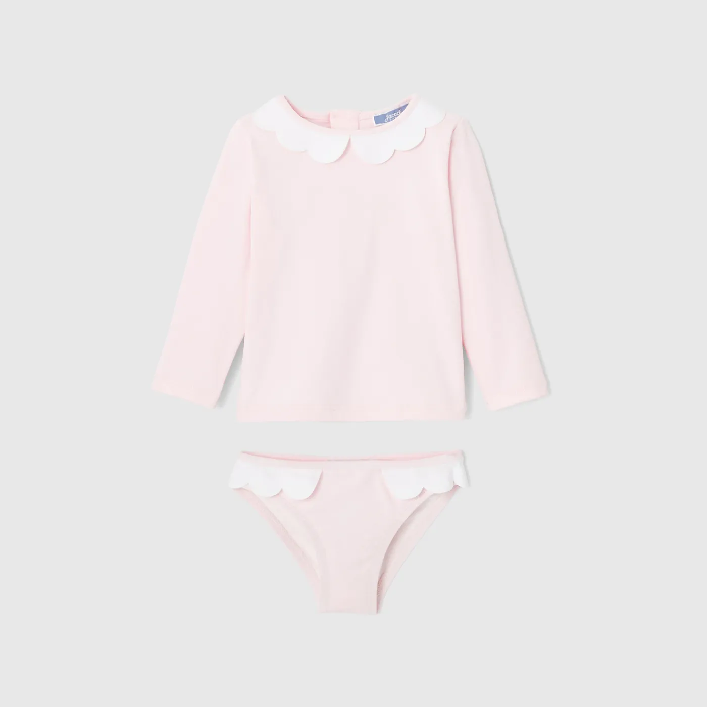 Swimwear|Swimwear-Jacadi Baby girl anti-UV swimsuit Jacadi pale Pink