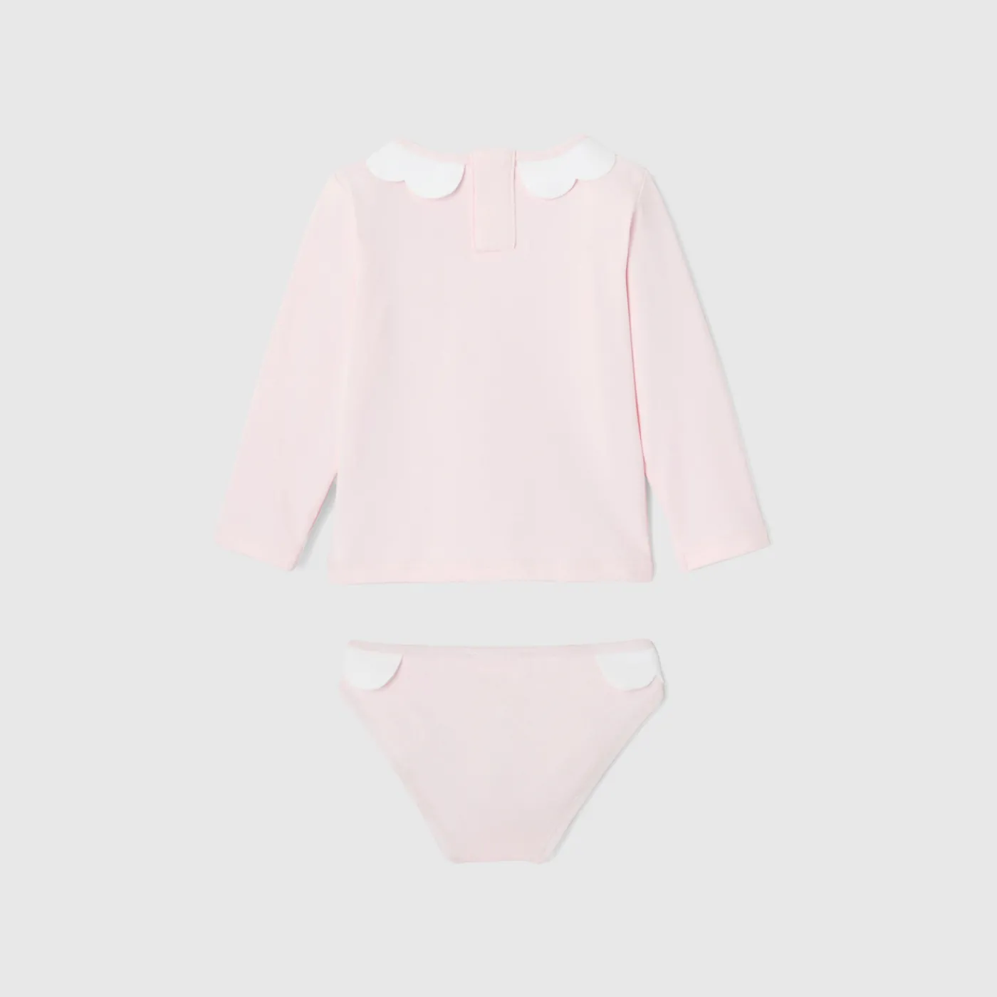 Swimwear|Swimwear-Jacadi Baby girl anti-UV swimsuit Jacadi pale Pink