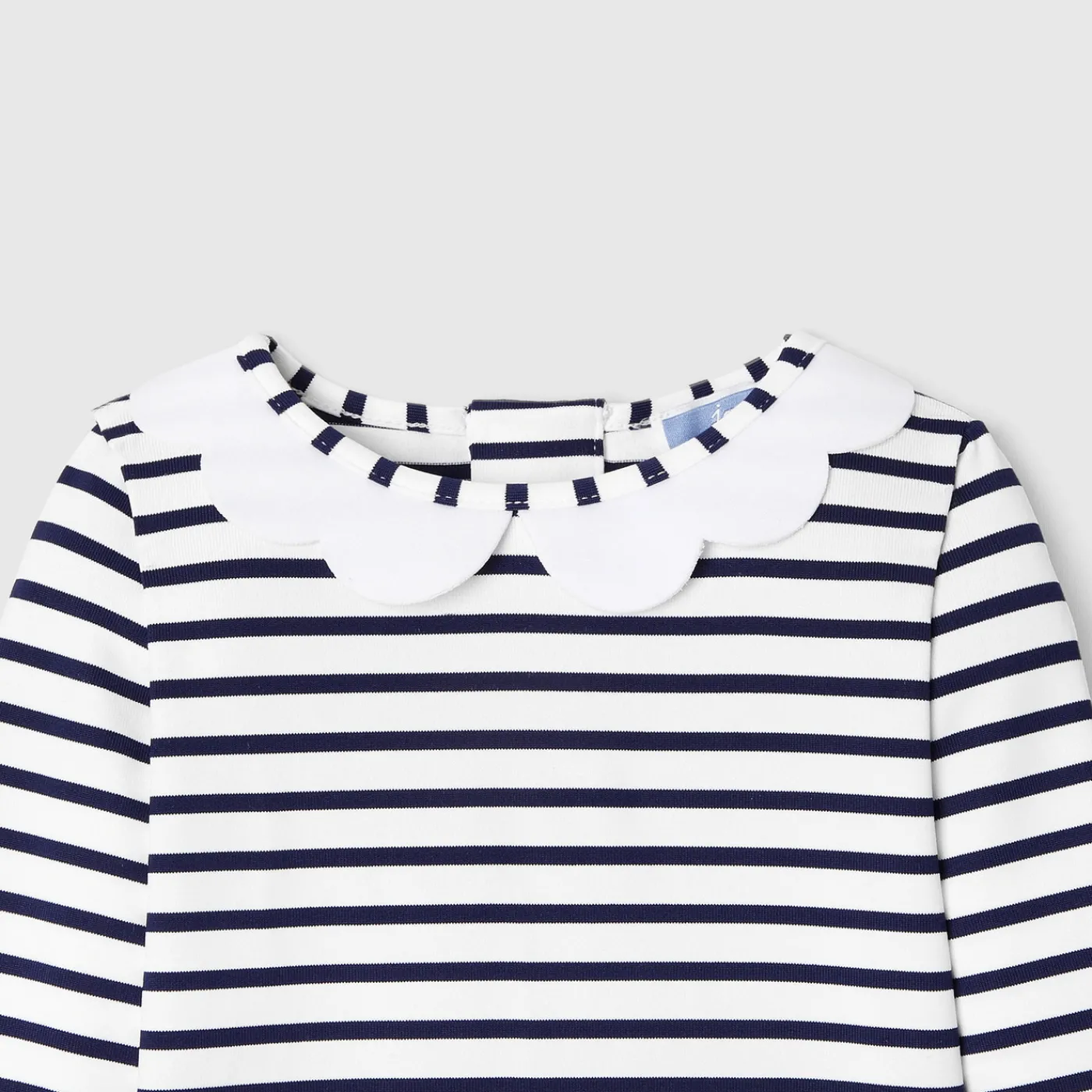 Swimwear|Accessories-Jacadi Baby girl anti-UV swimsuit set Navy/White