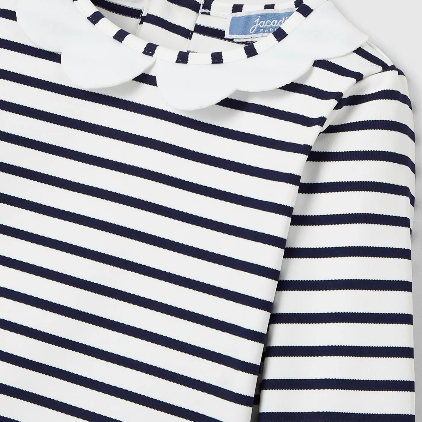 Swimwear|Accessories-Jacadi Baby girl anti-UV swimsuit set Navy/White