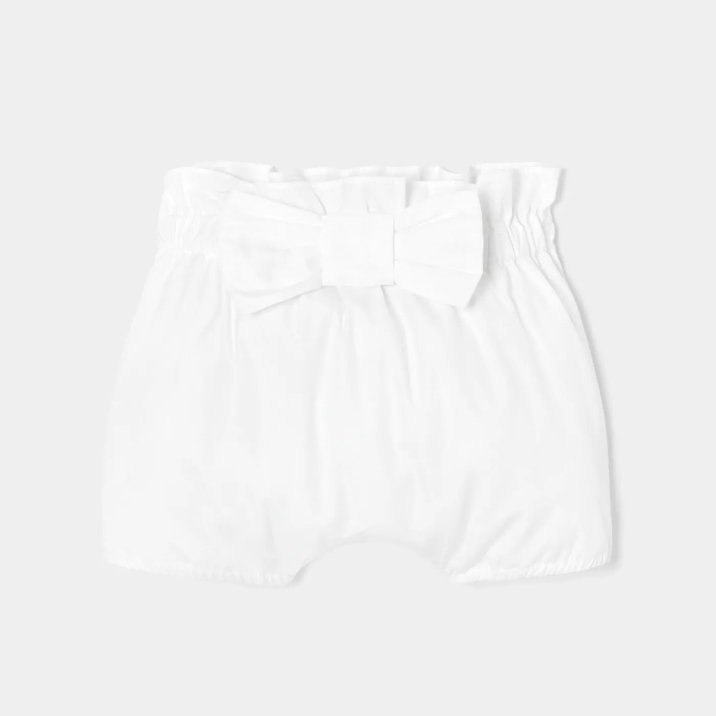 Pants And Shorts|Accessories-Jacadi Baby girl bloomer with bow Jacadi White