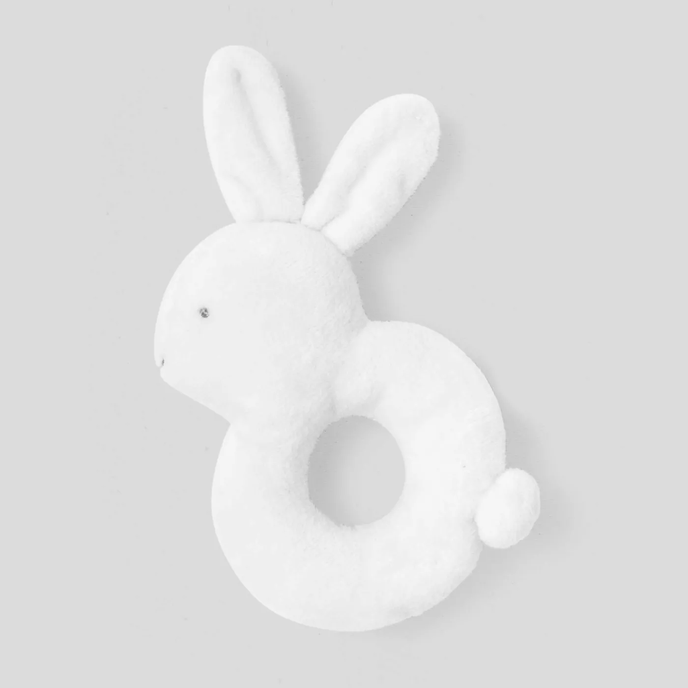 Plush And Activity Toys|Plush And Activity Toys-Jacadi Rabbit rattle Jacadi White