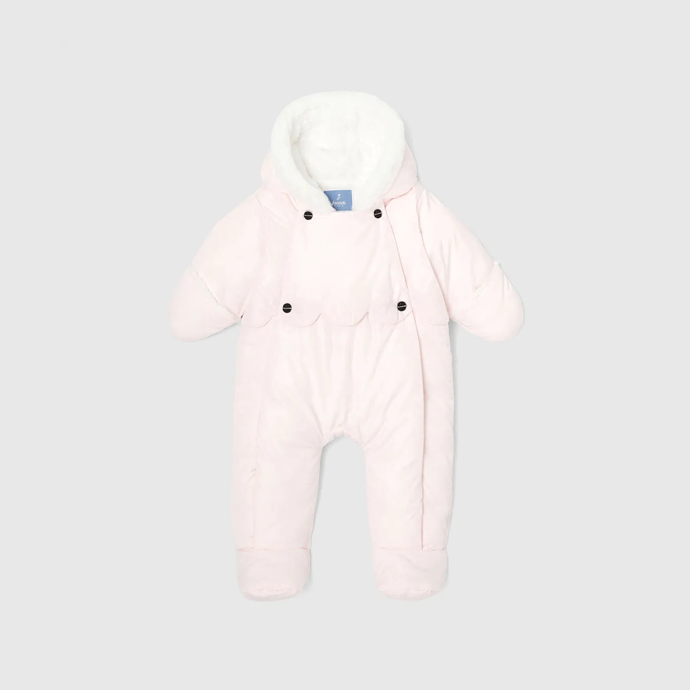 Coats And Outerwear|Baby Snowsuits & Burnous-Jacadi Baby girl snowsuit Jacadi pale Pink