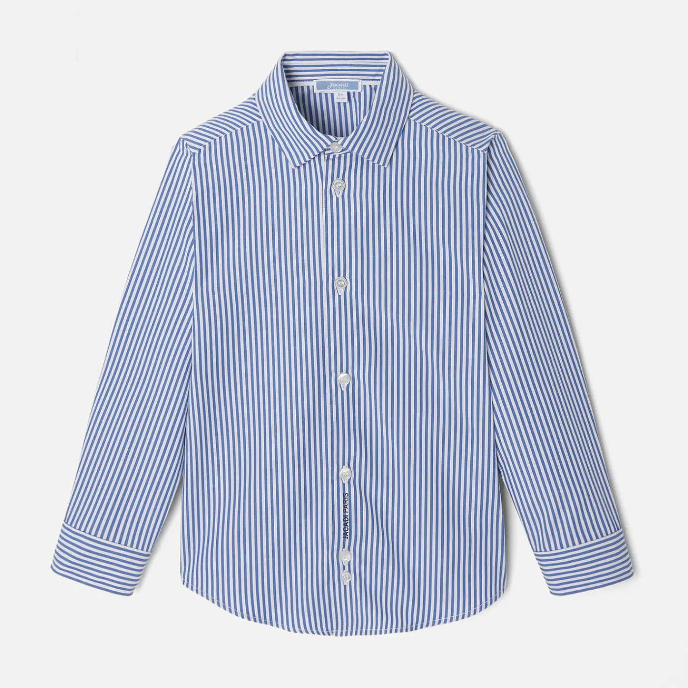 Shirts-Jacadi Boy striped shirt White/Blue