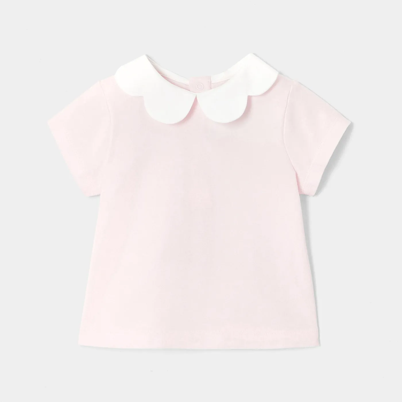 Polos And T-Shirts-Jacadi Baby girl short-sleeved T-shirt Jacadi Powder Pink
