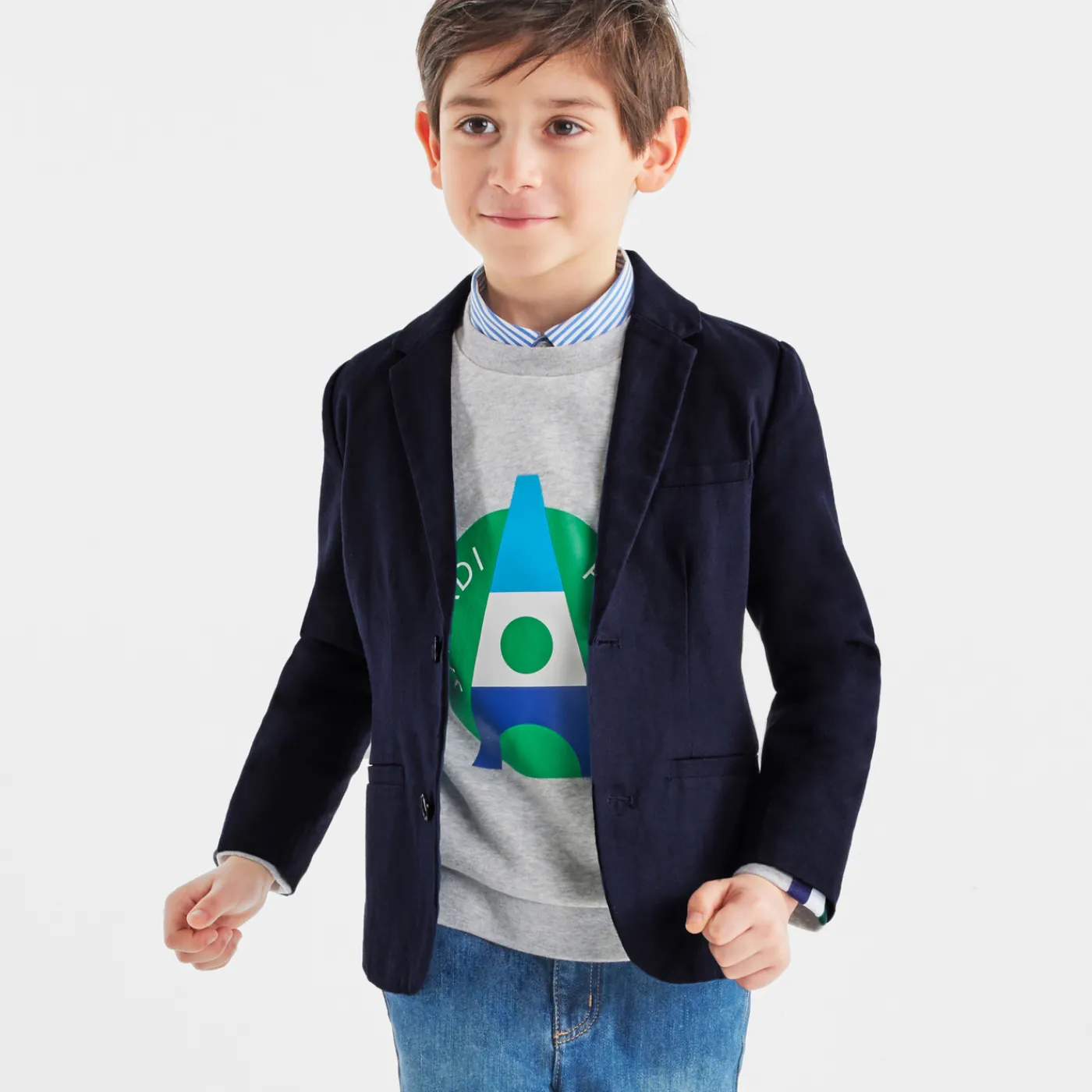Coats And Outerwear|Boy Coats & Puffer Jackets-Jacadi Boy jacket Jacadi Navy