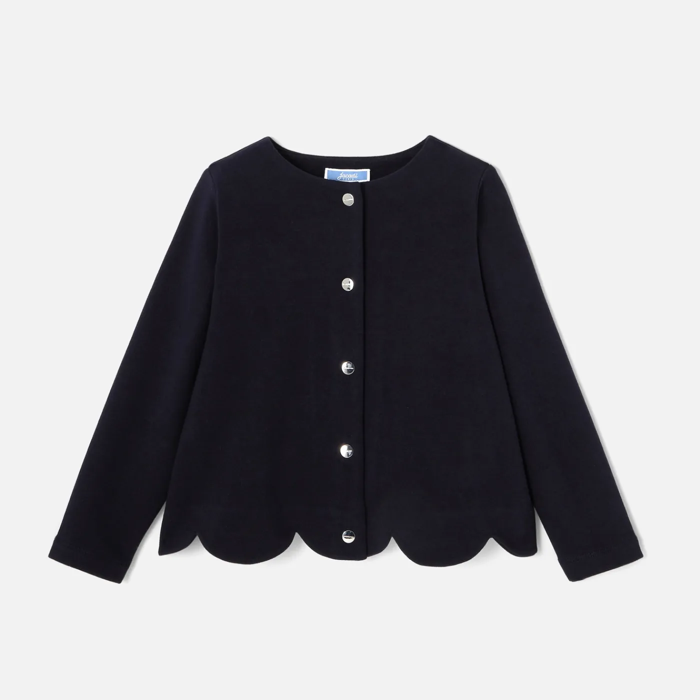 Cardigans, Sweaters And Sweatshirts-Jacadi Girl fleece cardigan Jacadi Navy