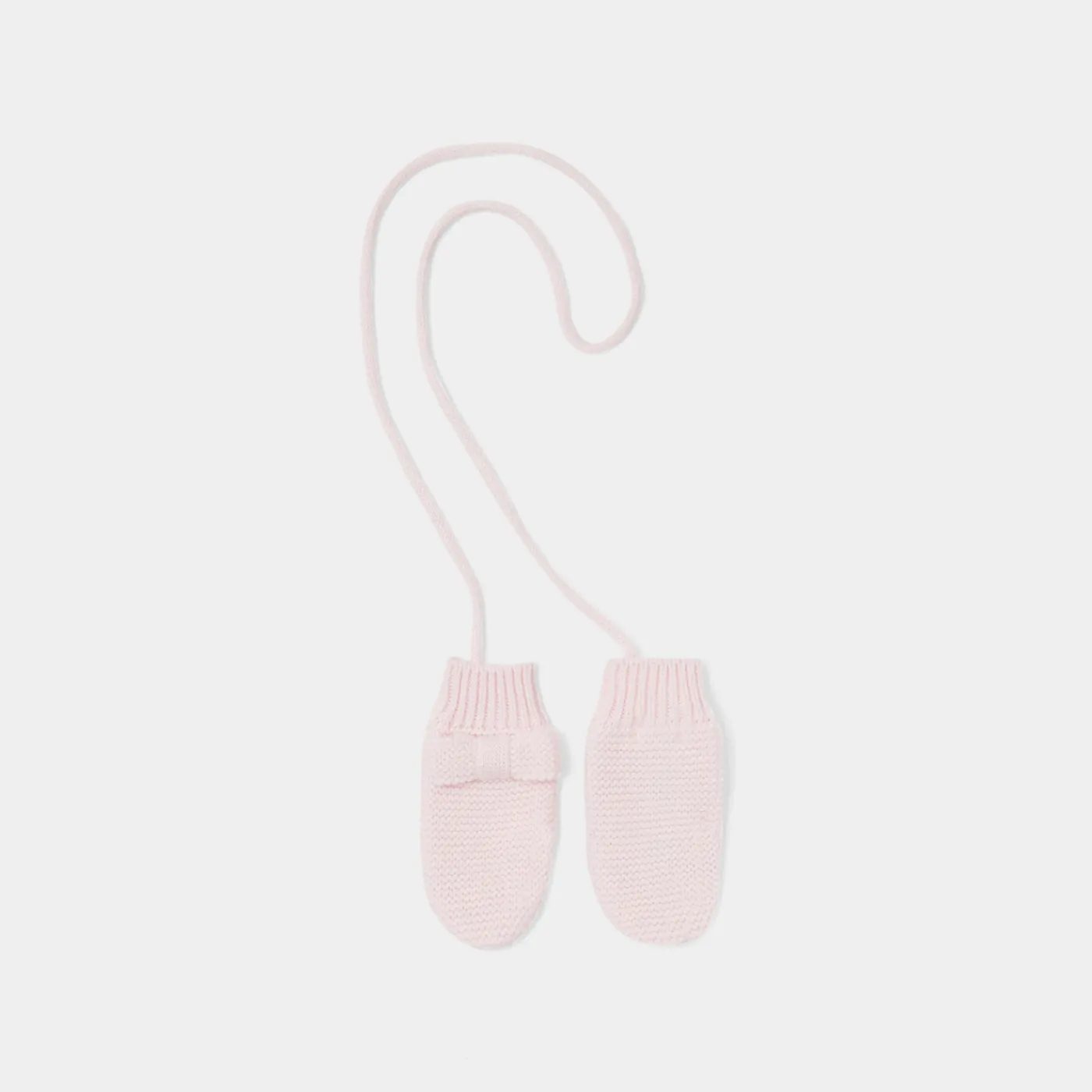 Accessories|Winter Accessories-Jacadi Baby girl knitted mittens Jacadi Powder Pink