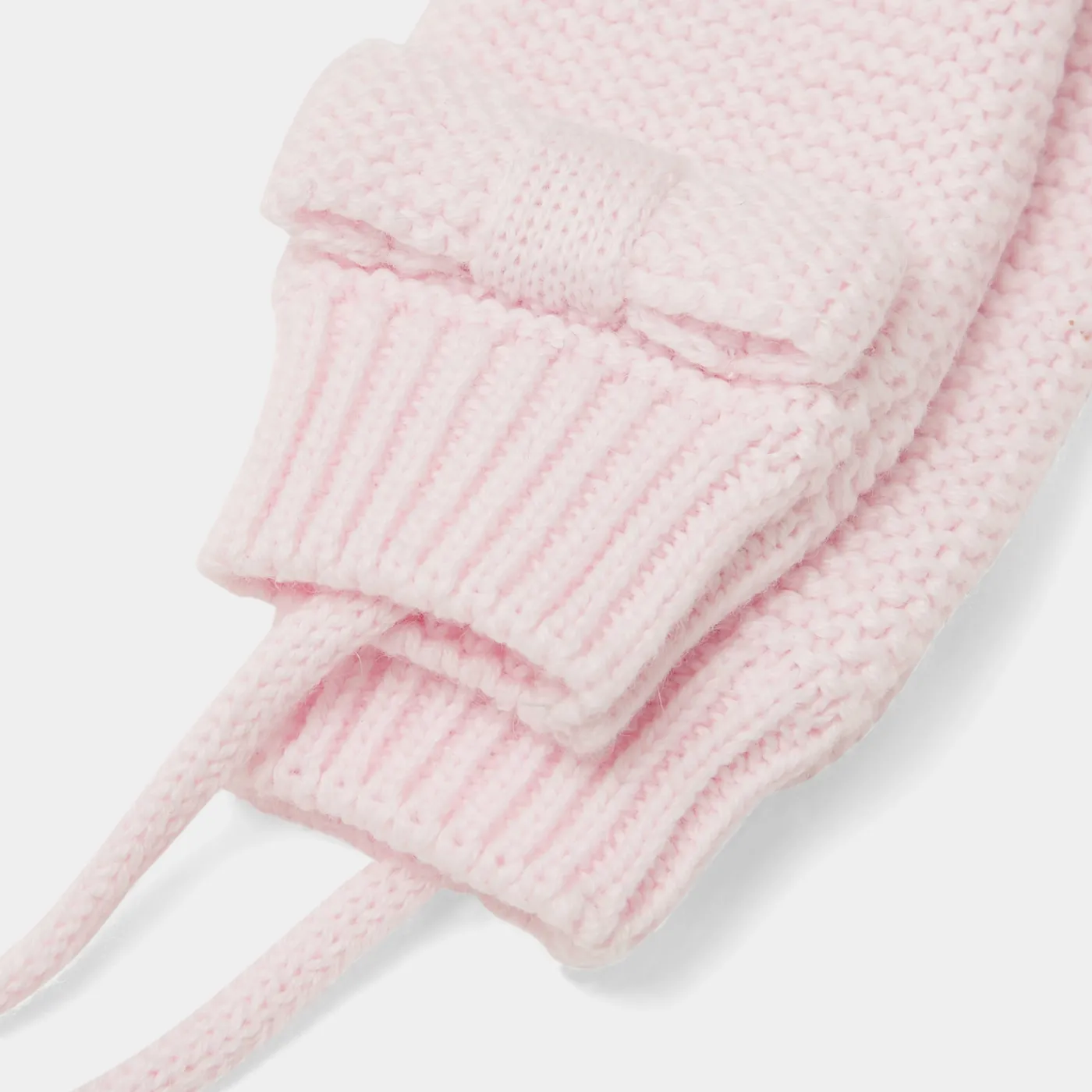 Accessories|Winter Accessories-Jacadi Baby girl knitted mittens Jacadi Powder Pink