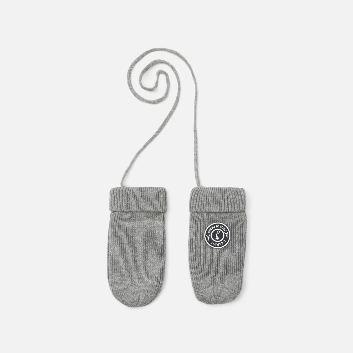 Accessories|Winter Accessories-Jacadi Baby boy fleece-lined mittens Jacadi light Heather Grey