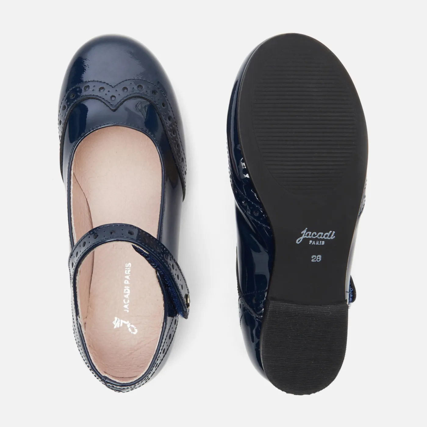 Mary Janes, T-Straps And Ballet Flats-Jacadi Girl patent leather Mary Janes Jacadi Navy