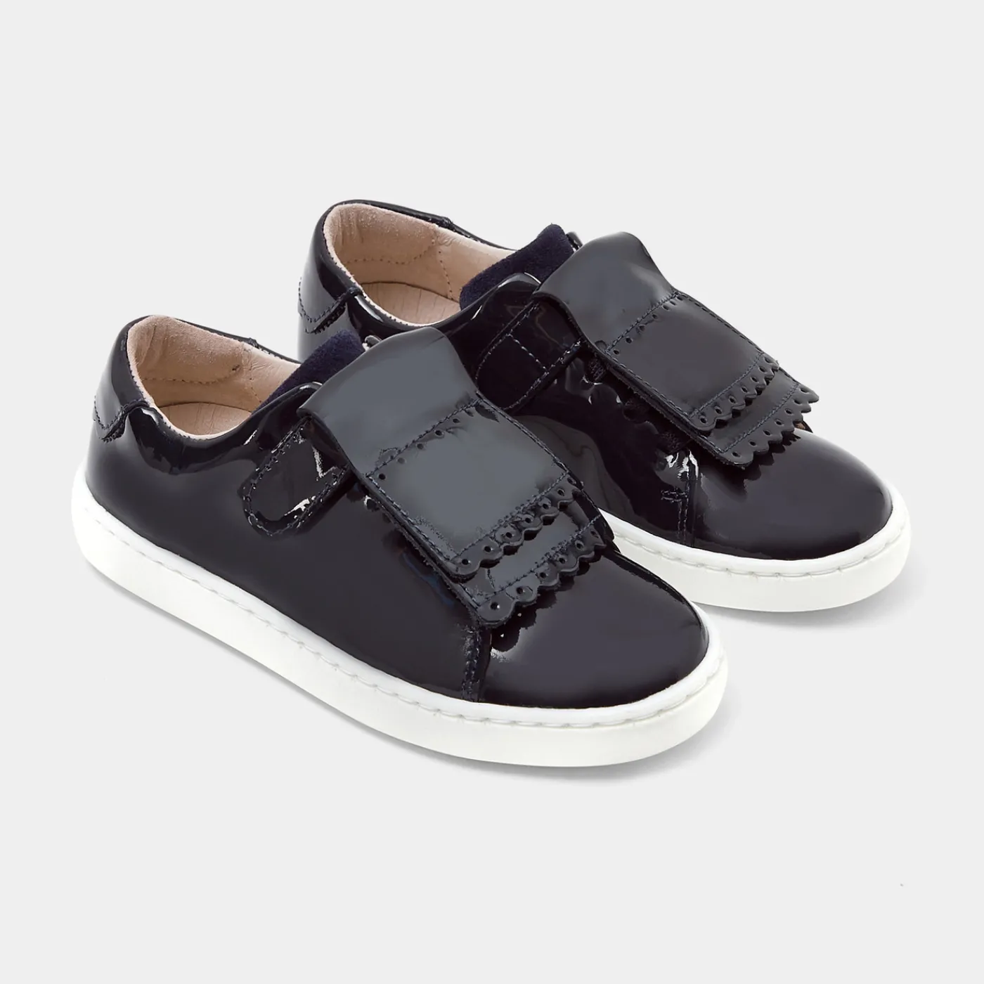 Sneakers-Jacadi Girl tennis shoes with removable tongue Jacadi Navy