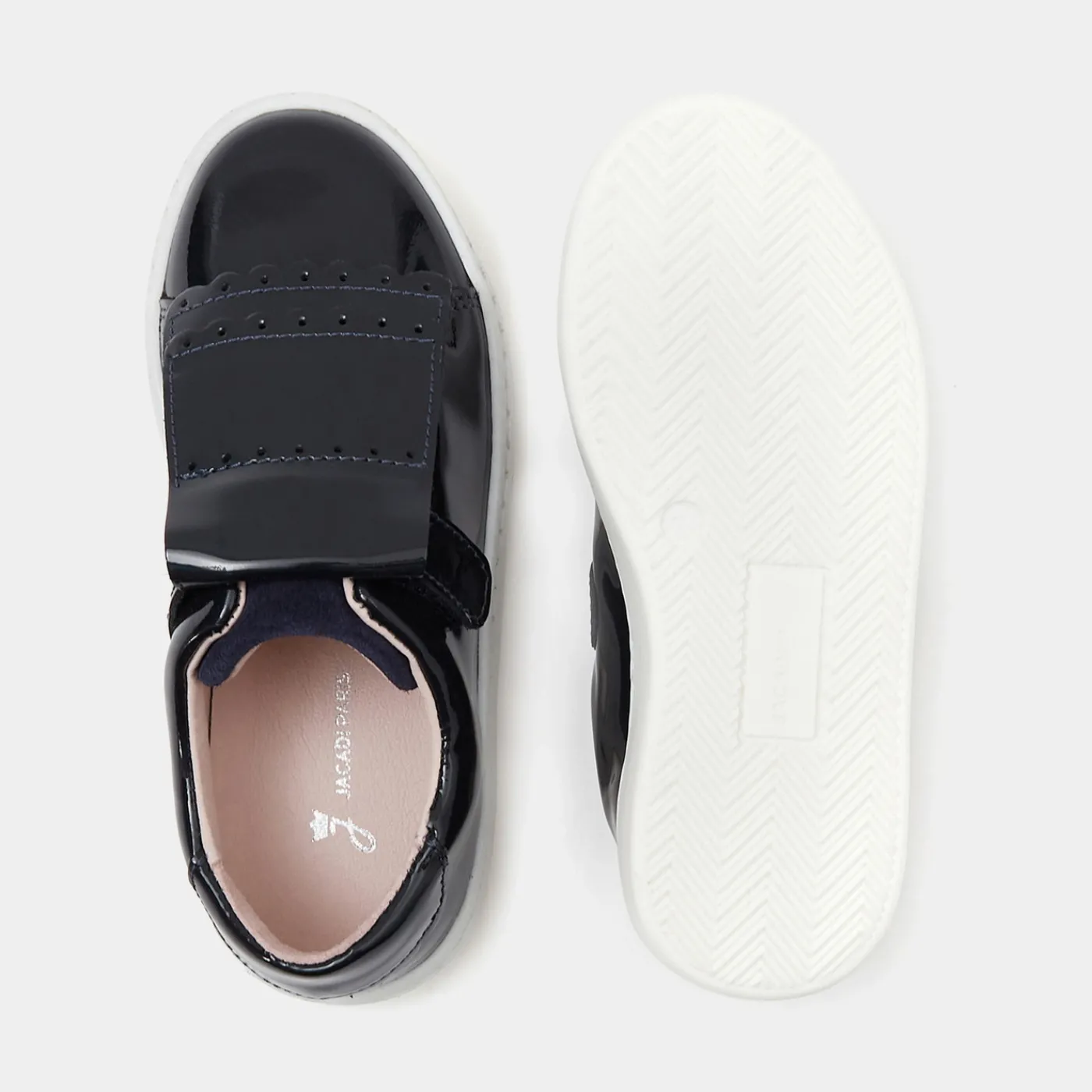 Sneakers-Jacadi Girl tennis shoes with removable tongue Jacadi Navy