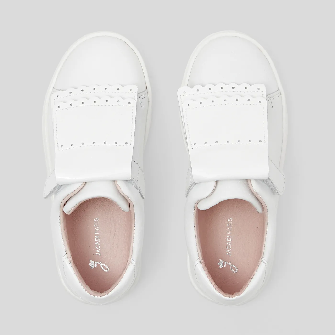 Sneakers-Jacadi Girl tennis shoes with removable tongue Jacadi White