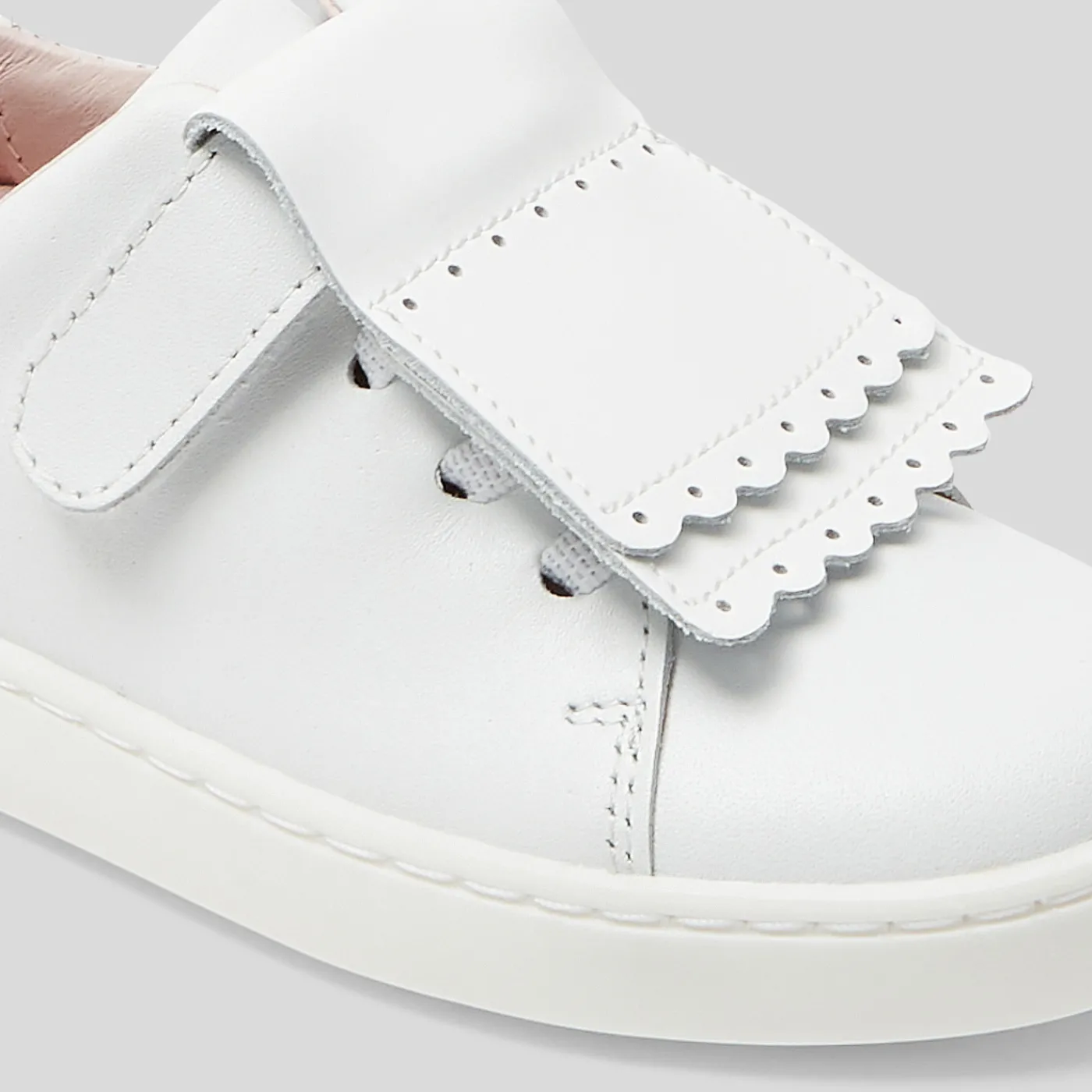 Sneakers-Jacadi Girl tennis shoes with removable tongue Jacadi White