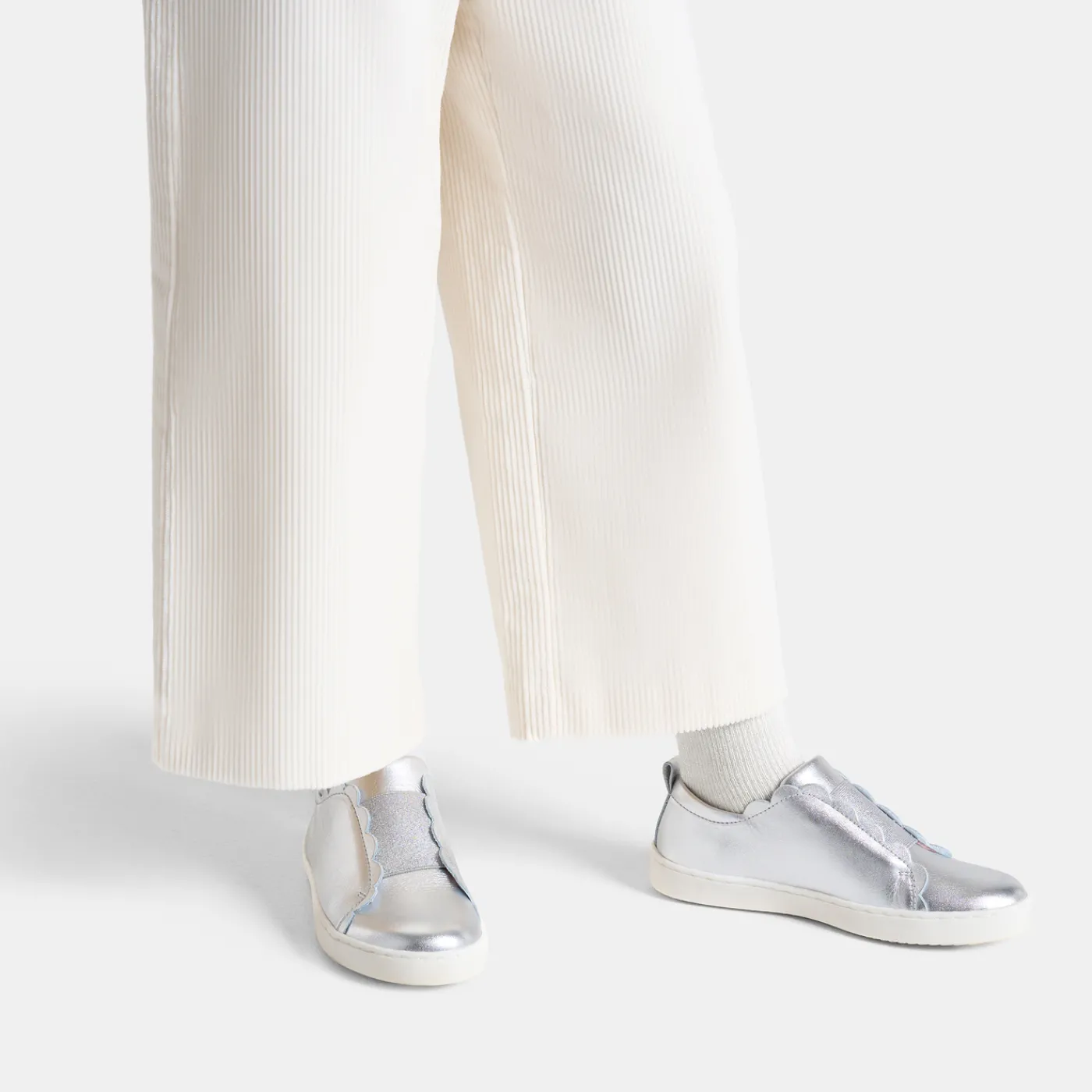 Sneakers-Jacadi Girl comfort tennis shoes Silver