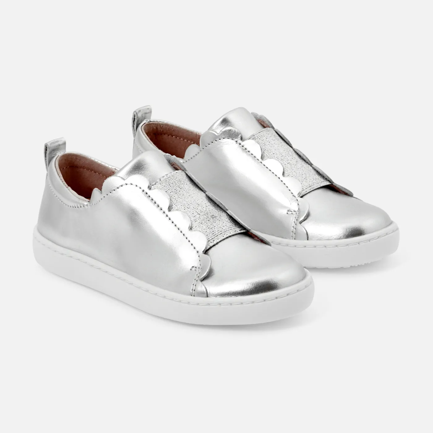 Sneakers-Jacadi Girl comfort tennis shoes Silver