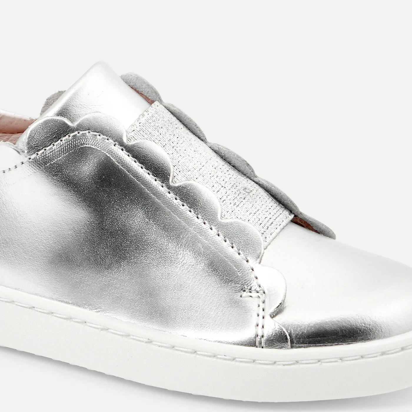 Sneakers-Jacadi Girl comfort tennis shoes Silver