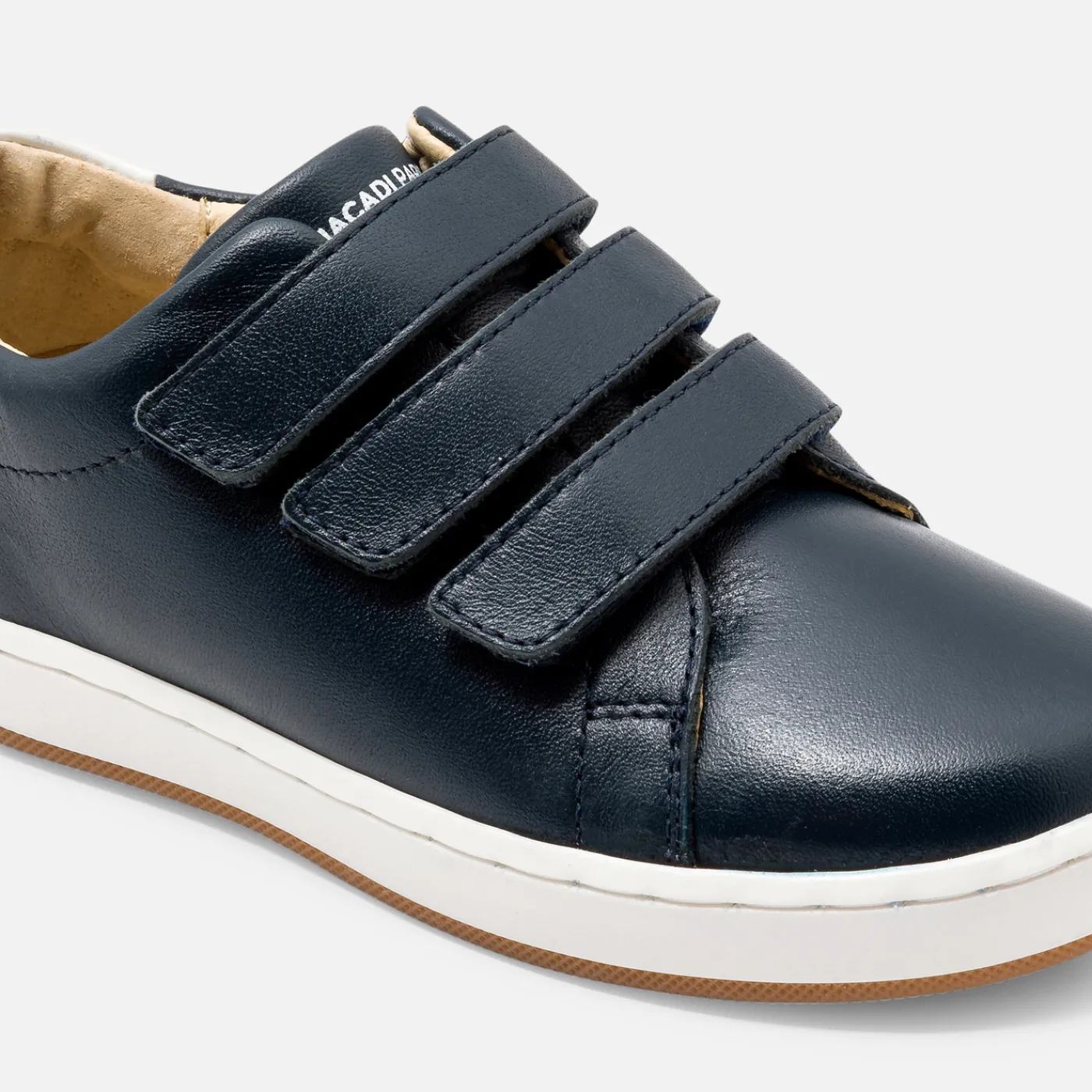 Sneakers-Jacadi Boy smooth leather tennis shoes Jacadi Navy