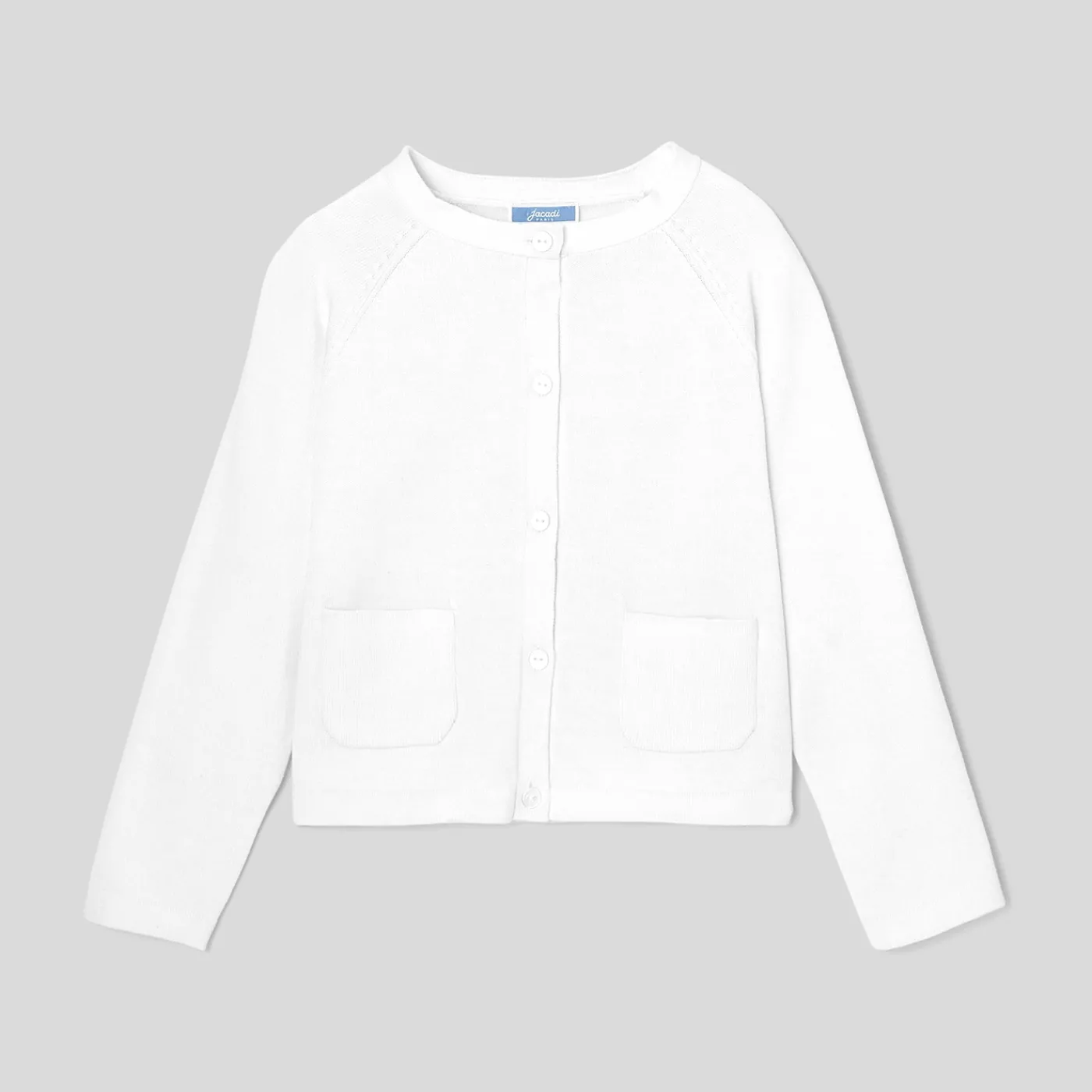 Cardigans, Sweaters And Sweatshirts-Jacadi Girl cardigan Jacadi White