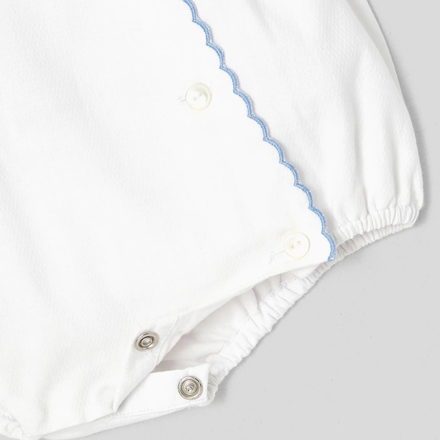 Bloomers, Overalls And Sets-Jacadi My First baby girl romper White/Blue