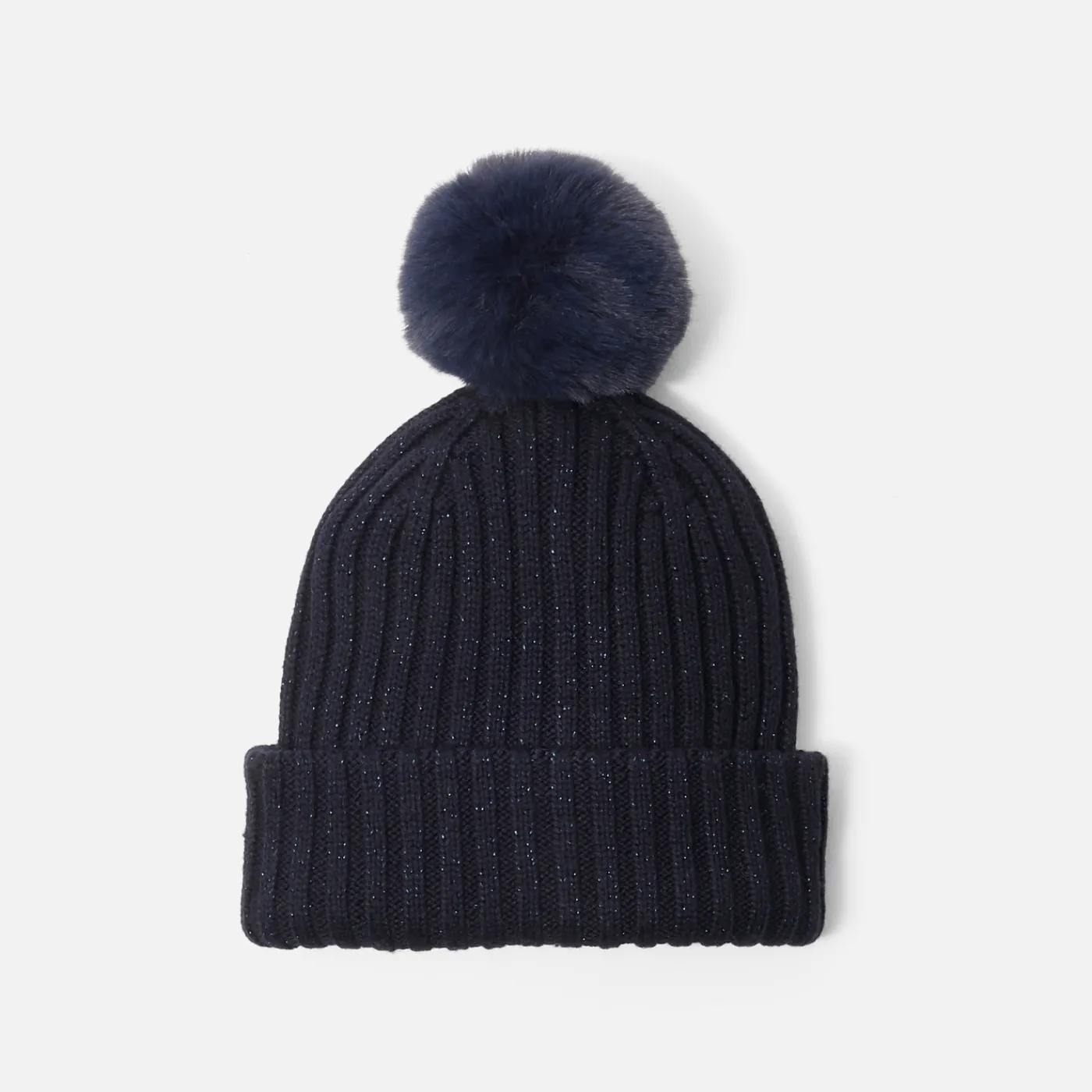Beanies, Scarves And Gloves|Accessories-Jacadi Girl hat with Lurex details Jacadi Navy