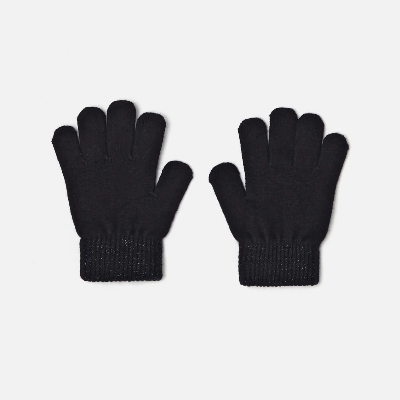 Beanies, Scarves And Gloves|Accessories-Jacadi Girl gloves with Lurex details Jacadi Navy