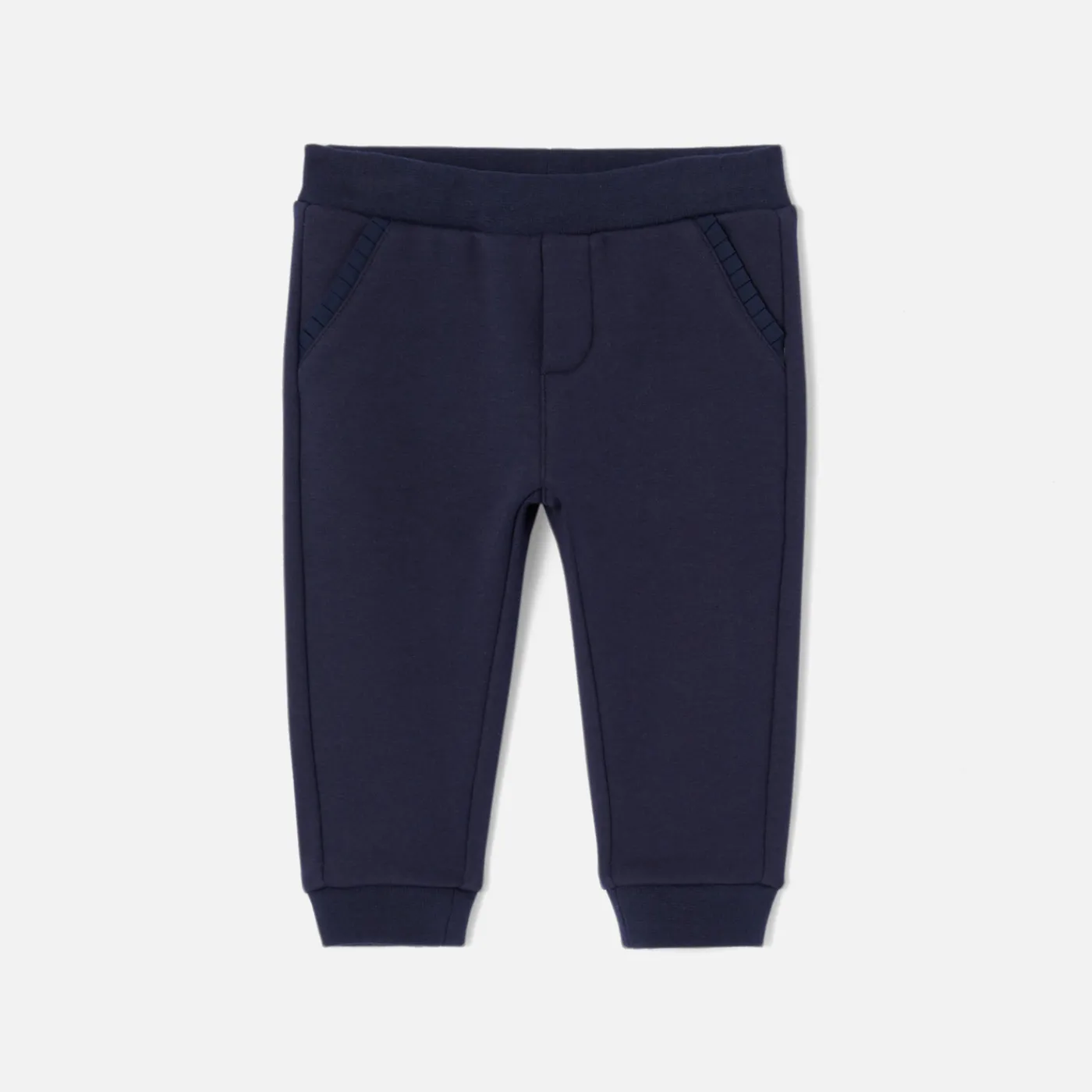 Pants And Shorts-Jacadi Baby girl fleece sweatpants Jacadi Navy