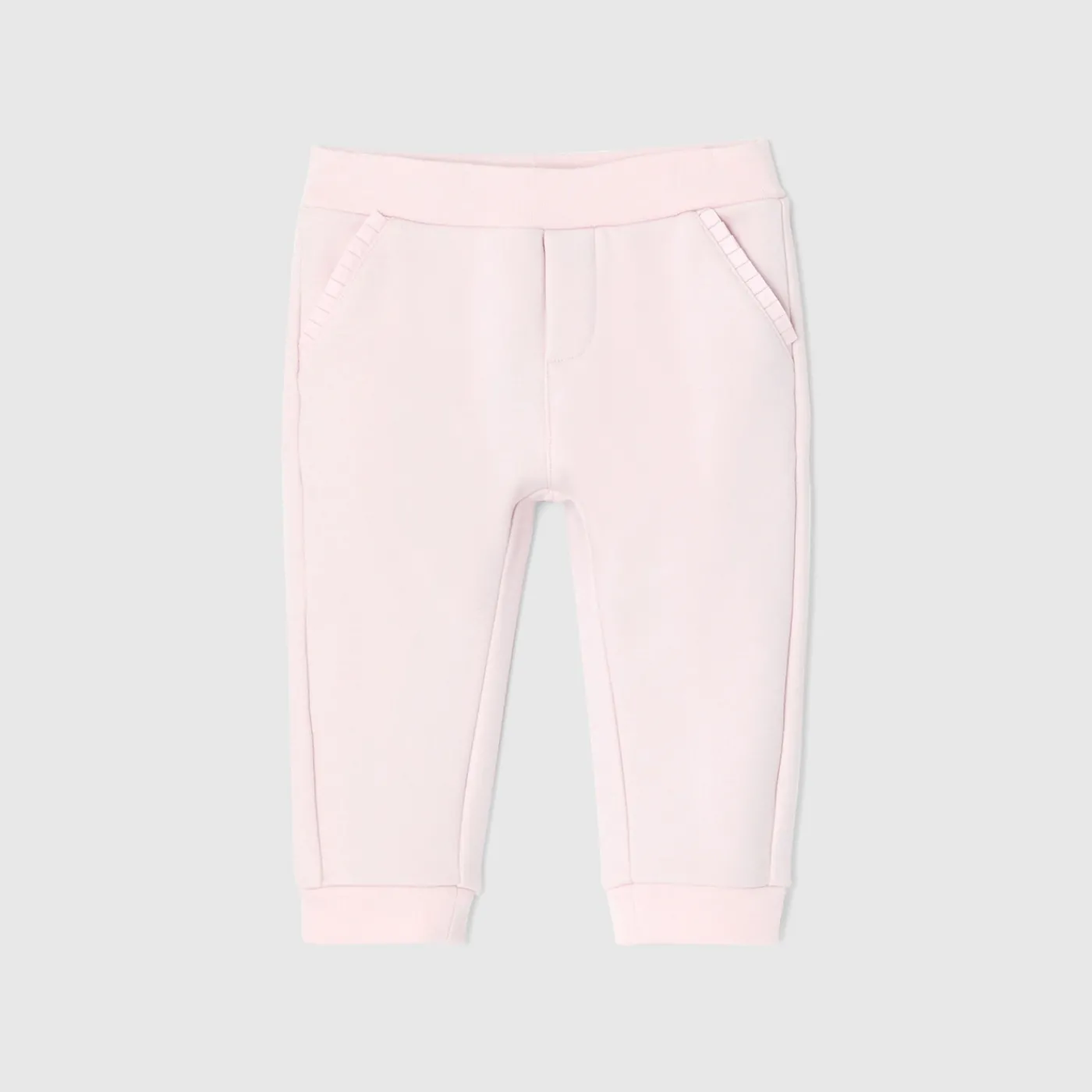 Pants And Shorts-Jacadi Baby girl fleece sweatpants Jacadi Powder Pink