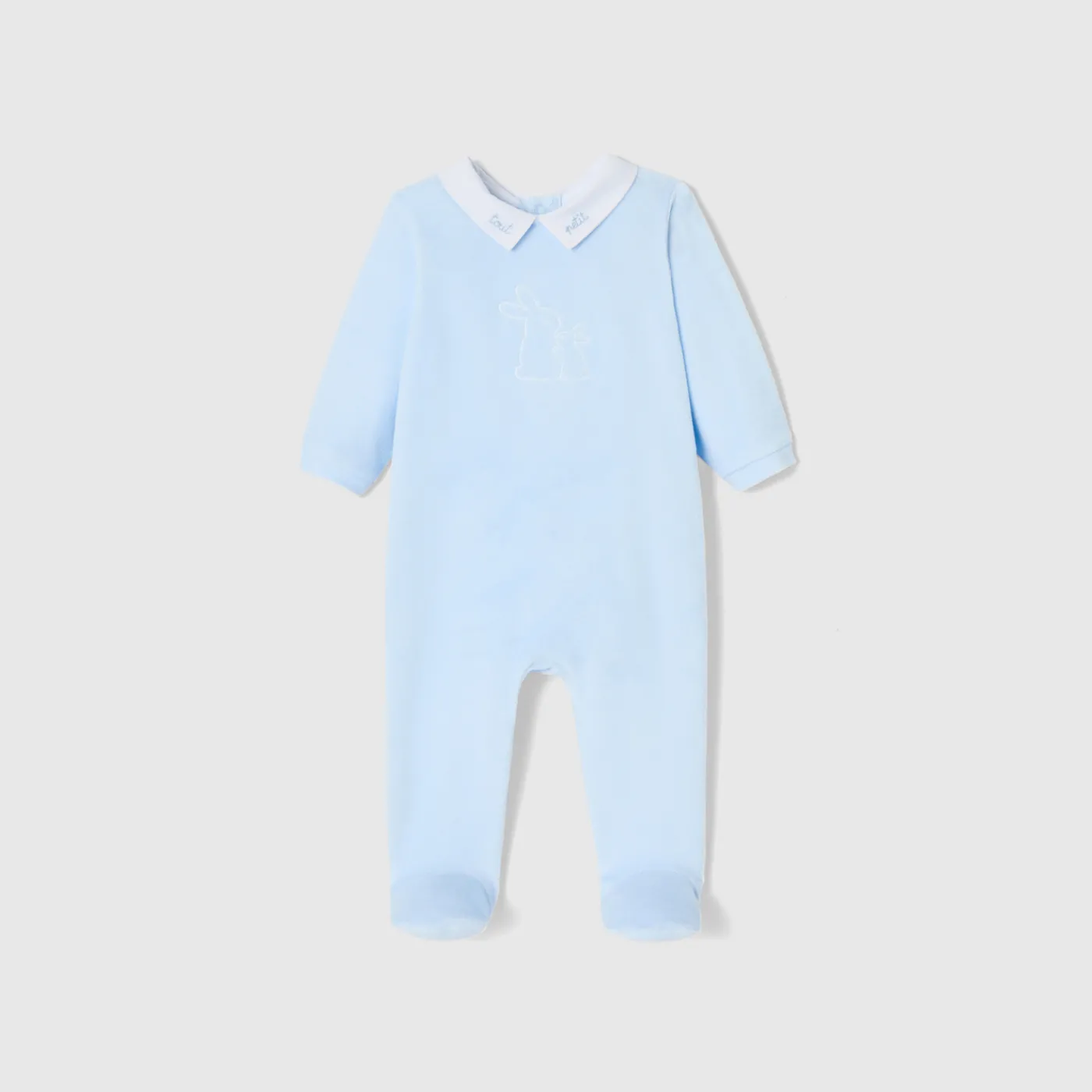 Pajamas-Jacadi Baby boy velvet pyjamas Jacadi Celestial