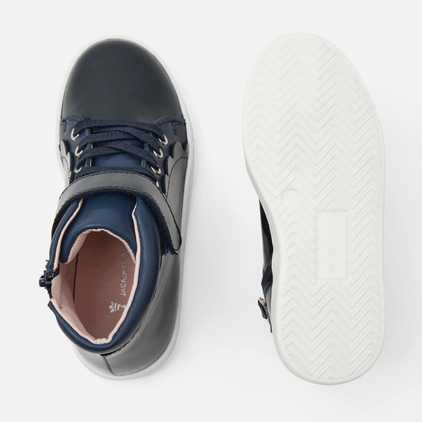 Sneakers-Jacadi Girl high top sneakers Jacadi Navy