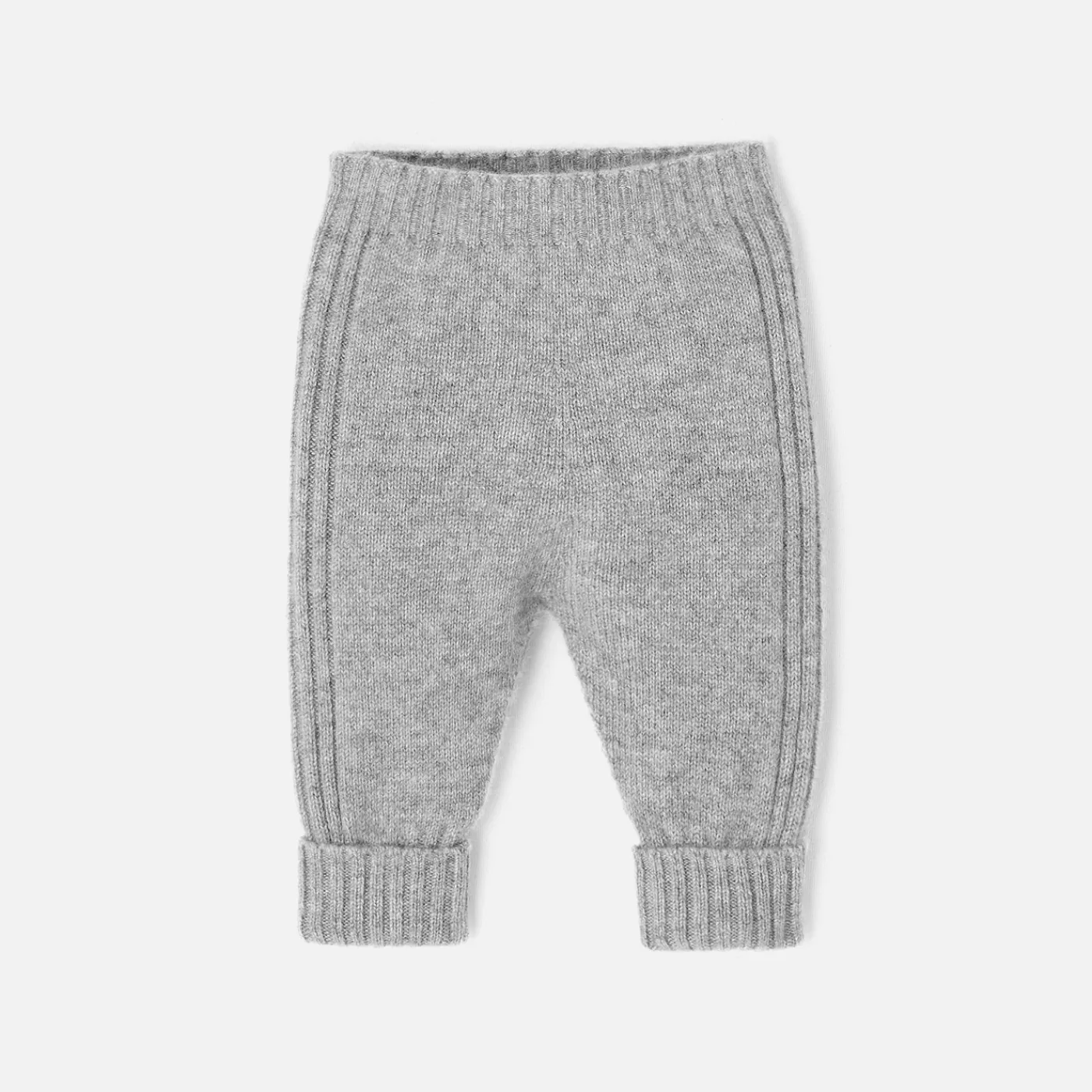 Pants, Leggings And Shorts-Jacadi baby cashmere leggings Jacadi light Heather Grey
