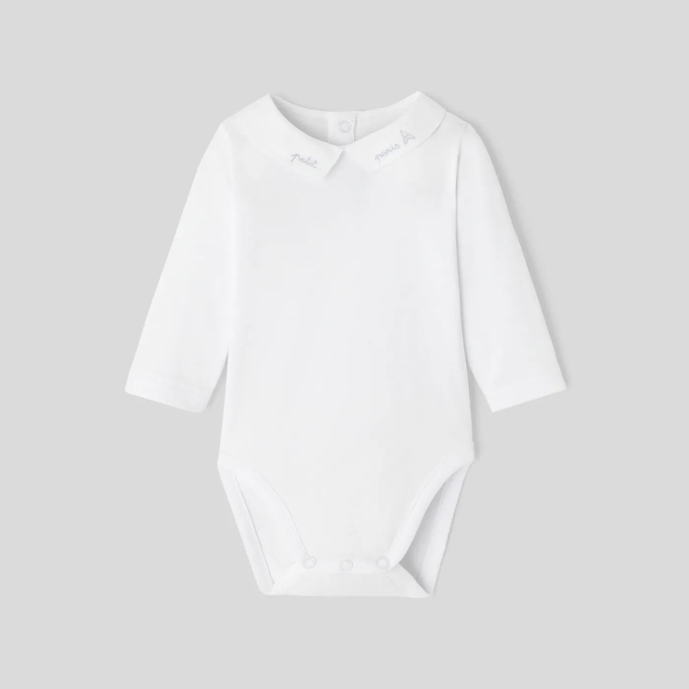 Bodysuits-Jacadi Baby boy long sleeves bodysuit Jacadi White
