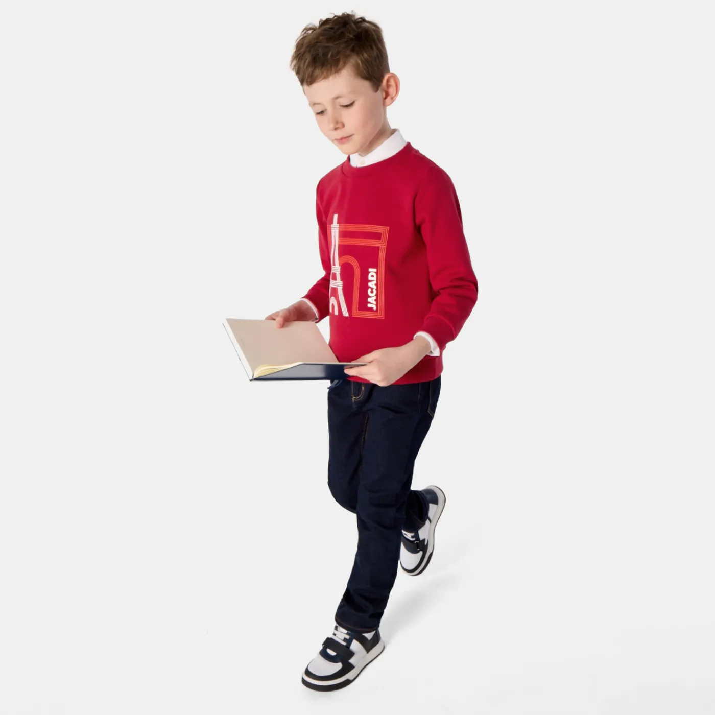 Sweaters, Sweatshirts And Cardigans-Jacadi Boy sweater Dark Red